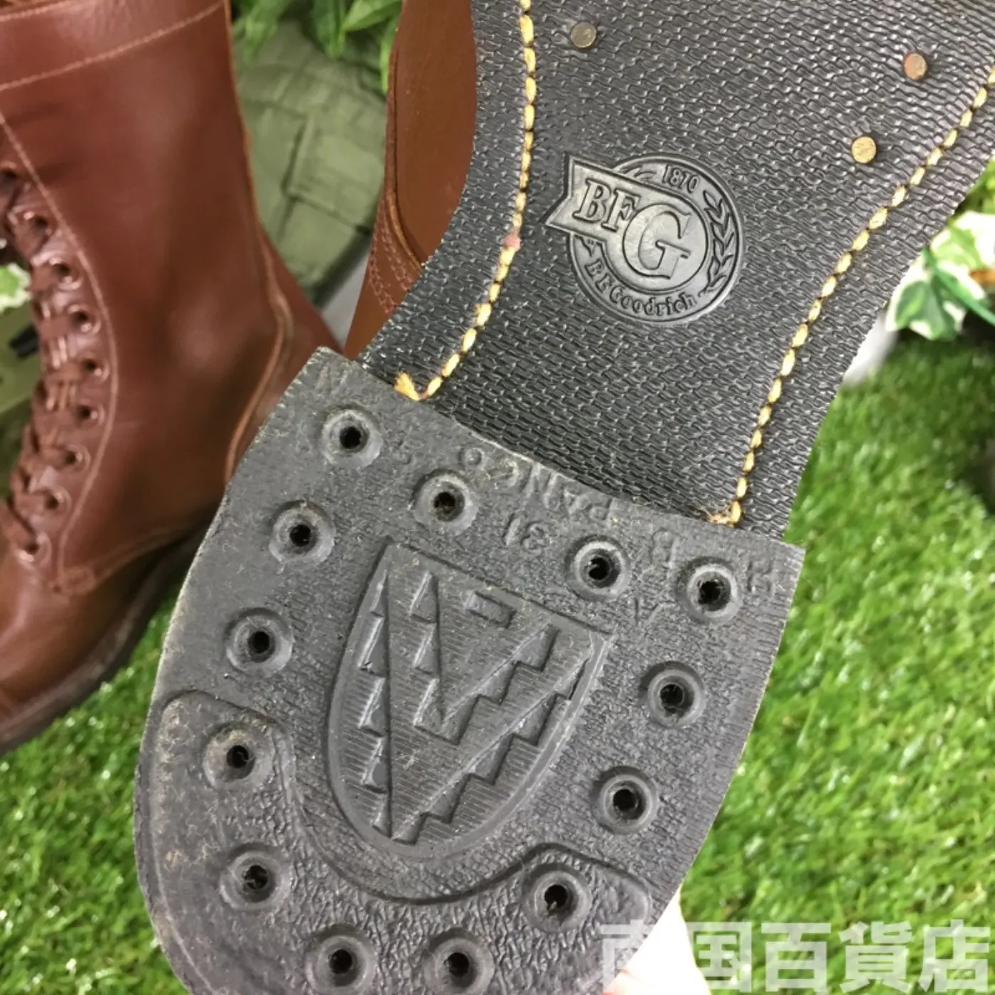 オールレザー コンバットブーツ サイズ不明（約30cm）茶色 中古良品 記録写真7