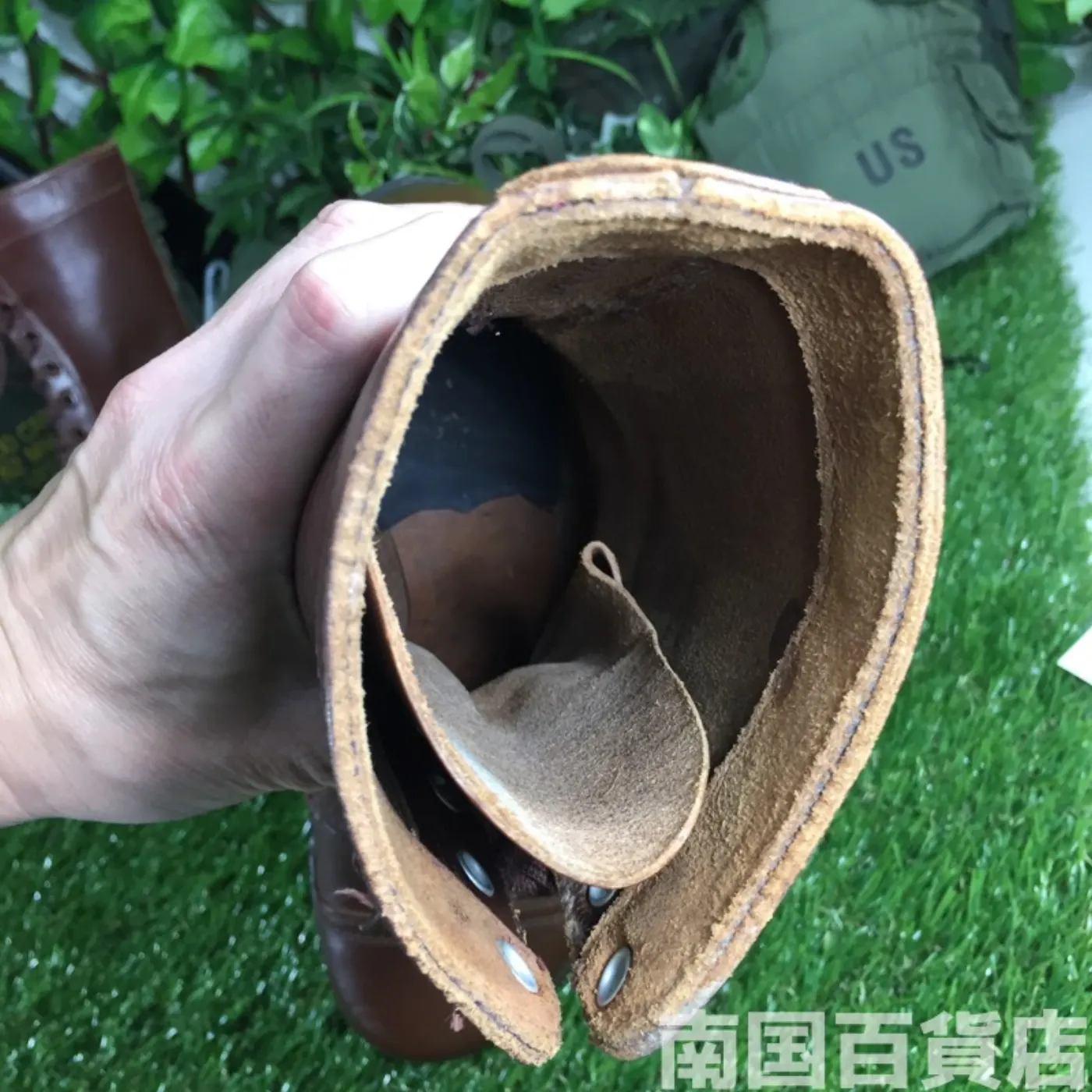 オールレザー コンバットブーツ サイズ不明（約30cm）茶色 中古良品 記録写真10