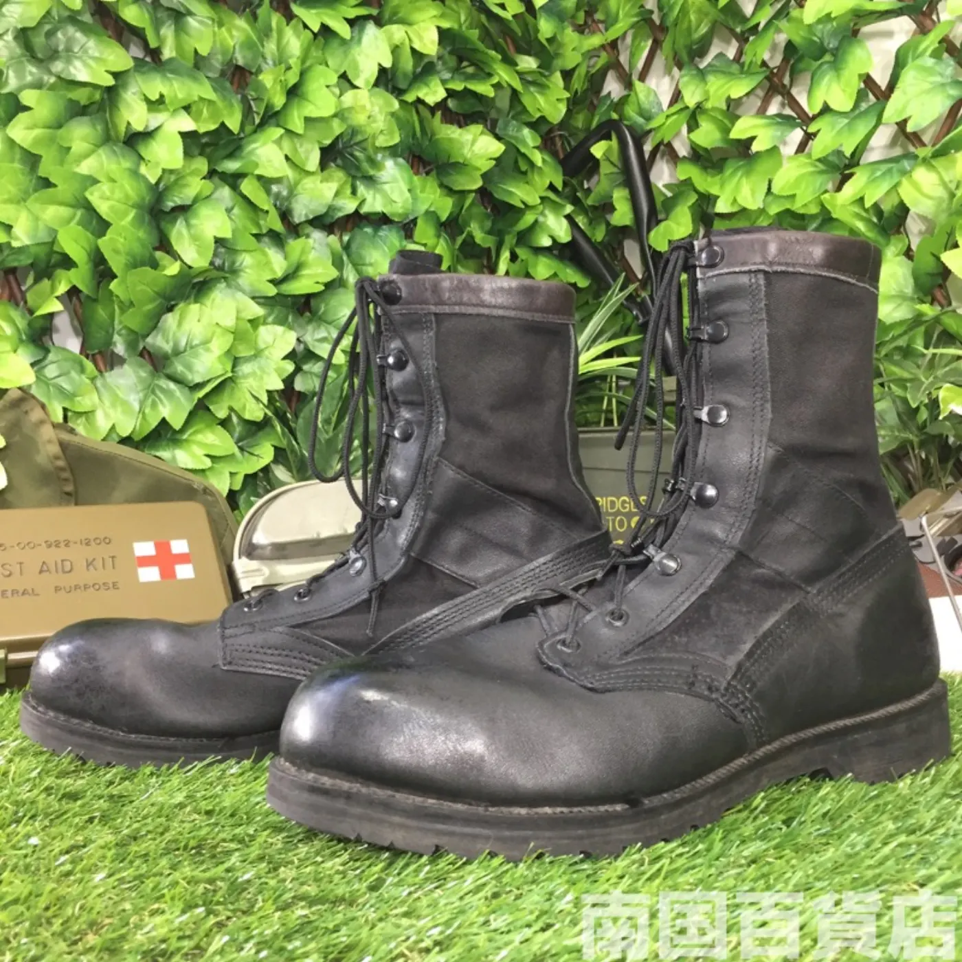 オールレザー コンバットブーツ 12(約30cm) 黒 中古良品 記録写真2