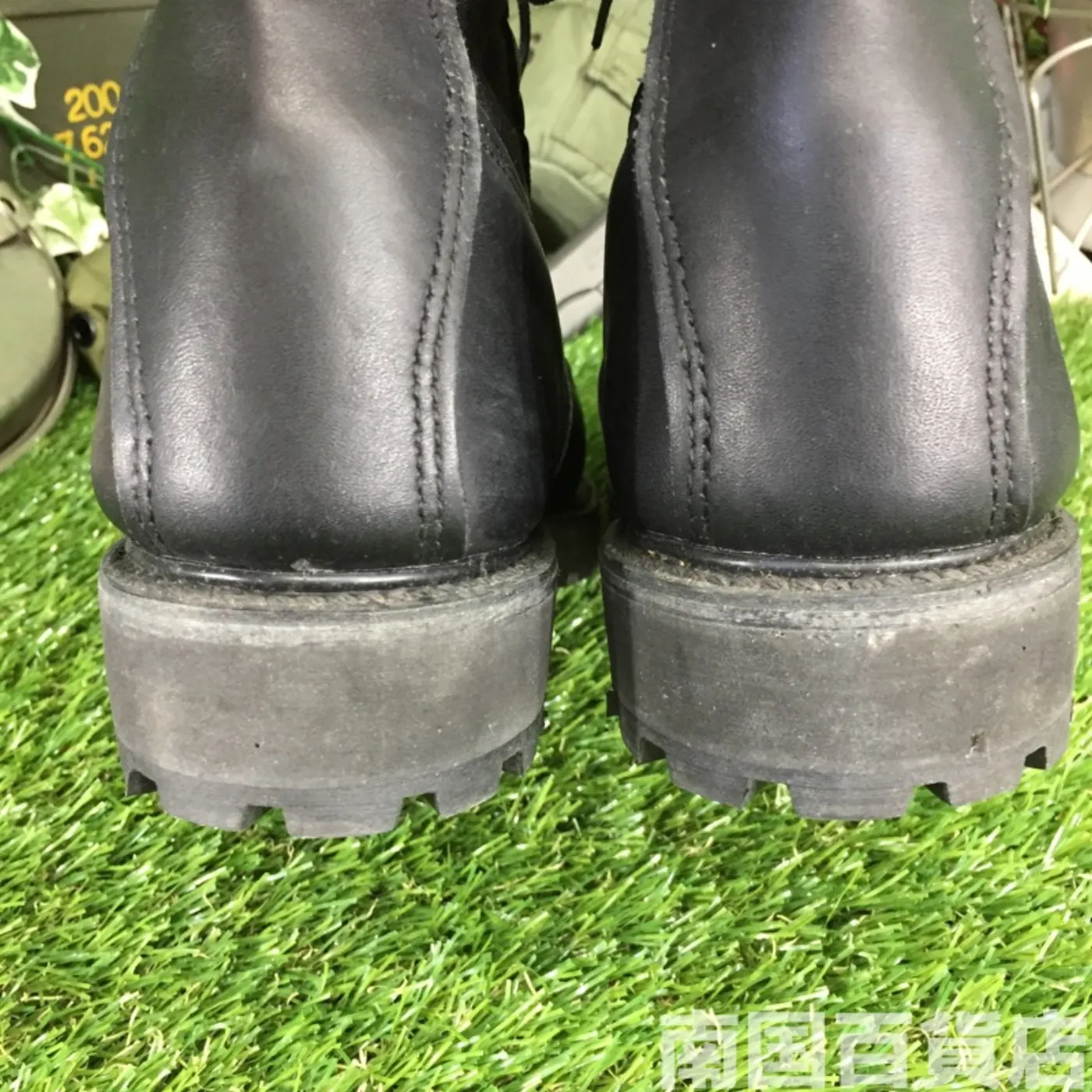 オールレザー コンバットブーツ 8(約26cm)高さ23cm 黒 中古良品 記録写真6
