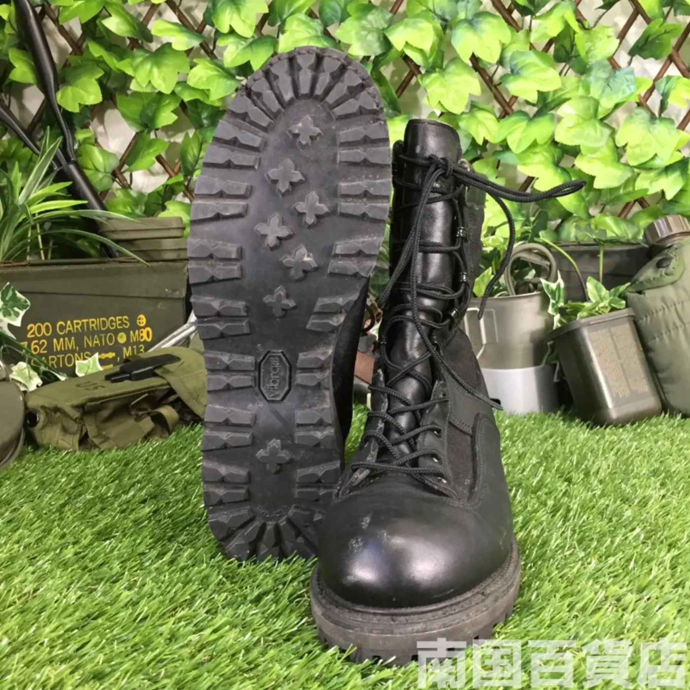 オールレザー コンバットブーツ 8(約26cm)高さ23cm 黒 中古良品 記録写真7
