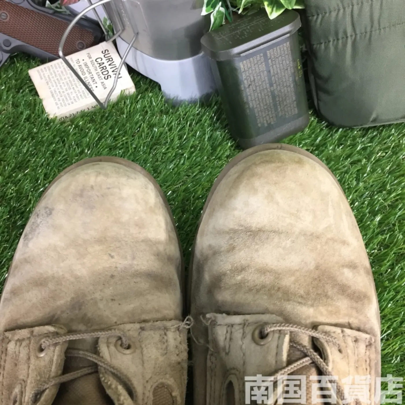 BATES コンバットブーツ 9.5R（約27.5cm）高さ24cm OD 中古品 記録写真4