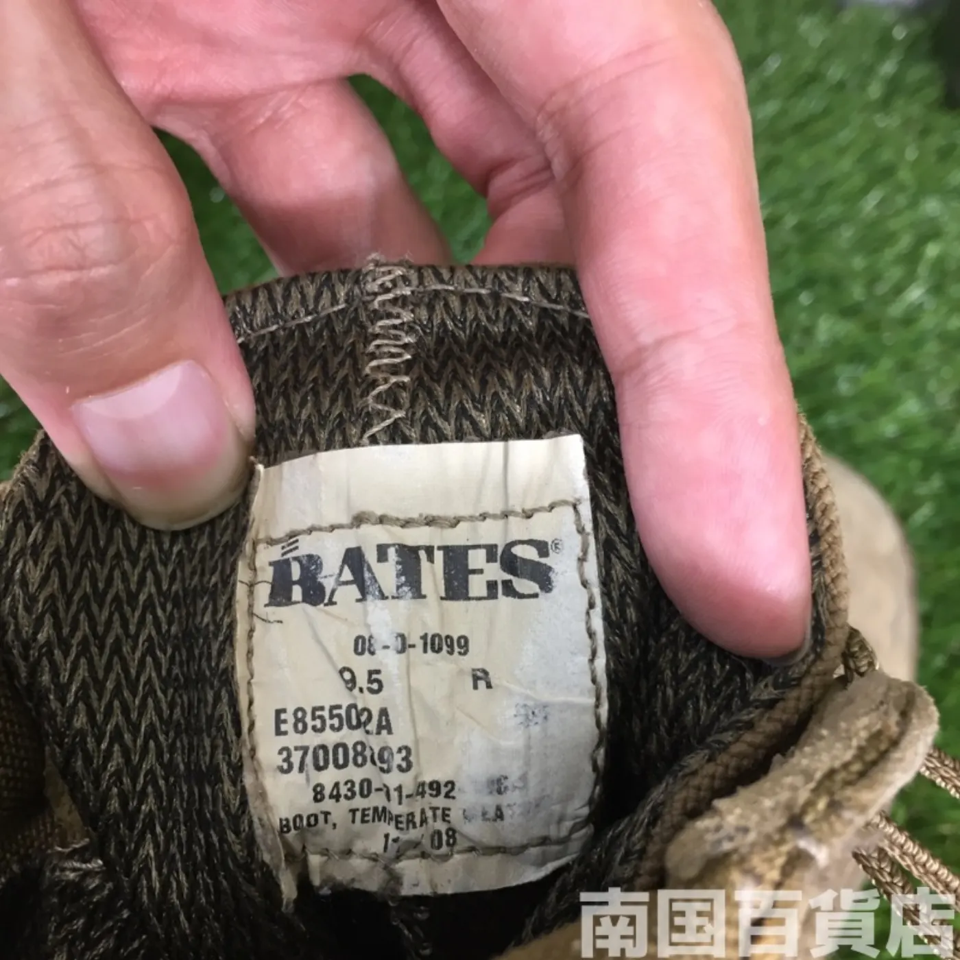 BATES コンバットブーツ 9.5R（約27.5cm）高さ24cm OD 中古品 記録写真8