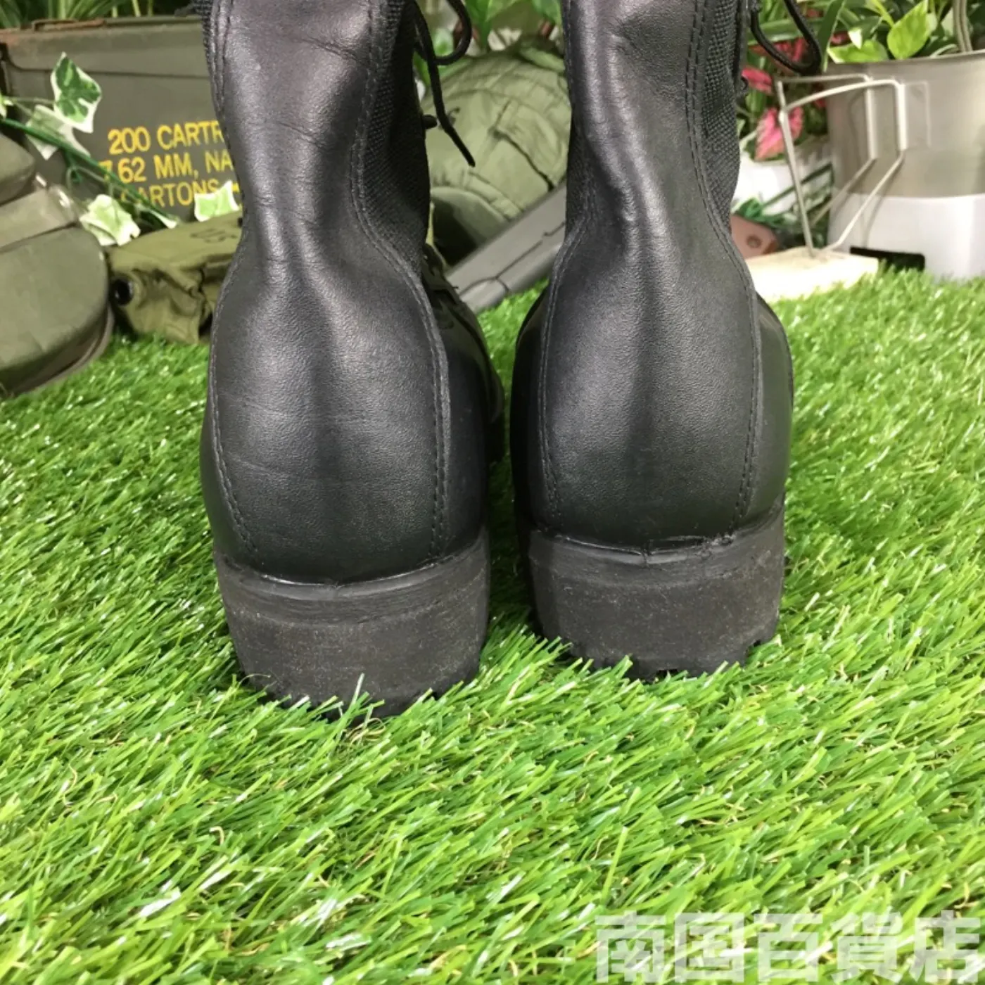 オールレザー コンバットブーツ 8(約6cm) 黒 新品 記録写真6