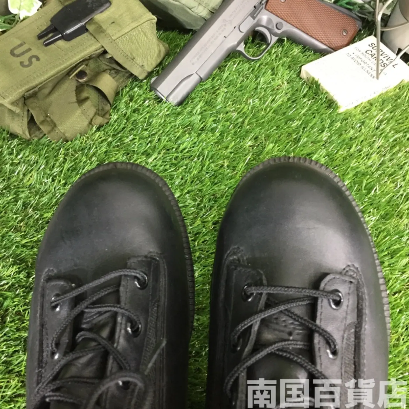オールレザー コンバットブーツ 8(約6cm) 黒 新品 記録写真4