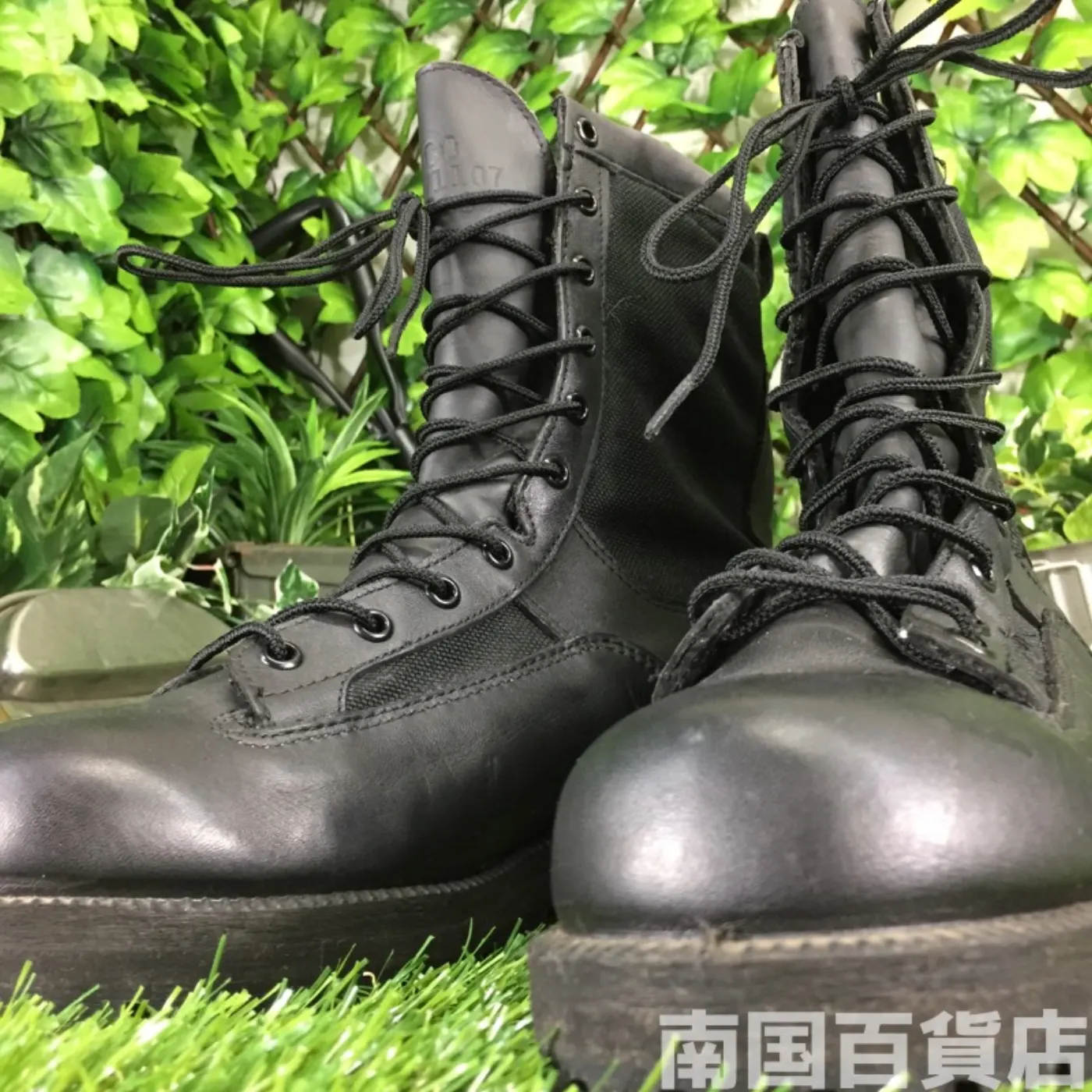 オールレザー コンバットブーツ 8(約6cm) 黒 新品 記録写真3
