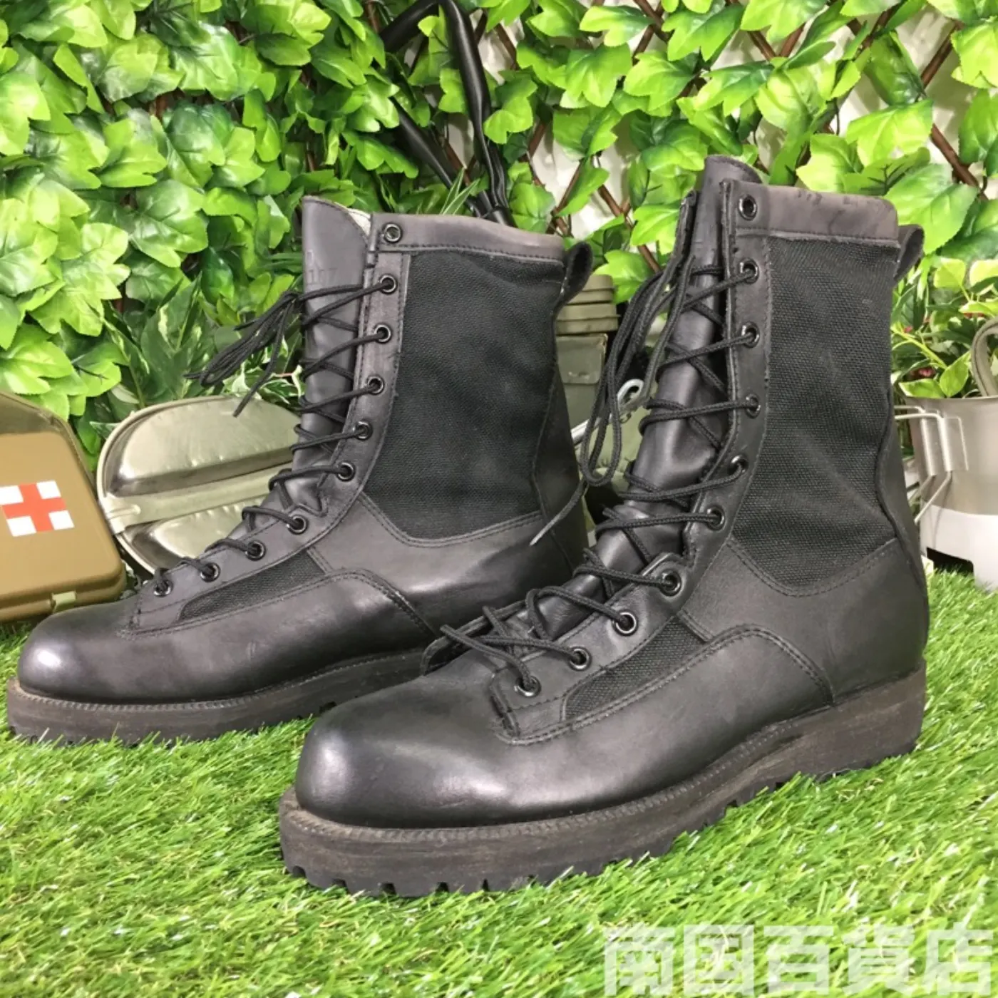 オールレザー コンバットブーツ 8(約6cm) 黒 新品 記録写真2
