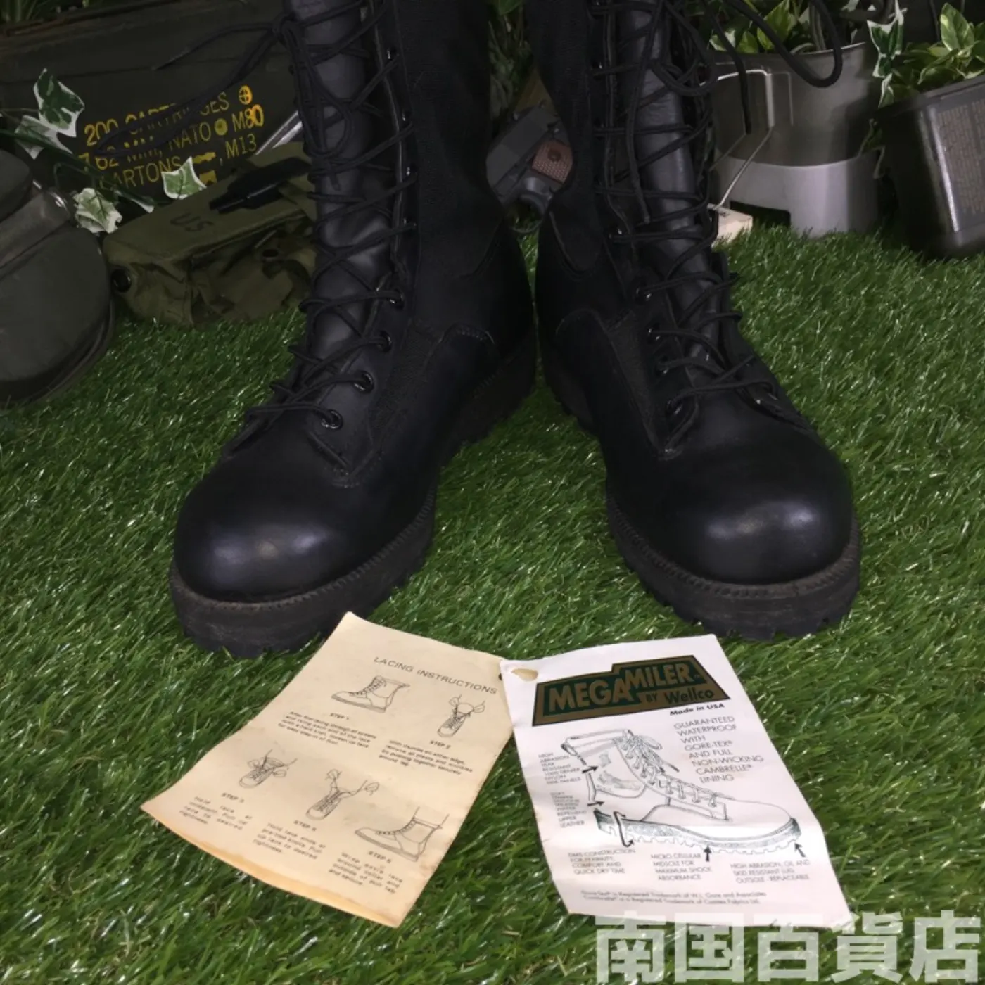 オールレザー コンバットブーツ 8(約6cm) 黒 新品 記録写真5