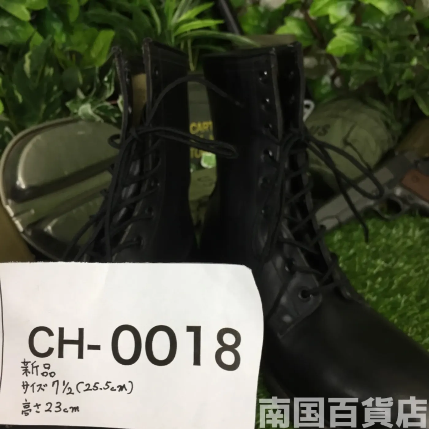 オールレザー コンバットブーツ 7 1/2（約25.5cm） 黒 新品 記録写真9