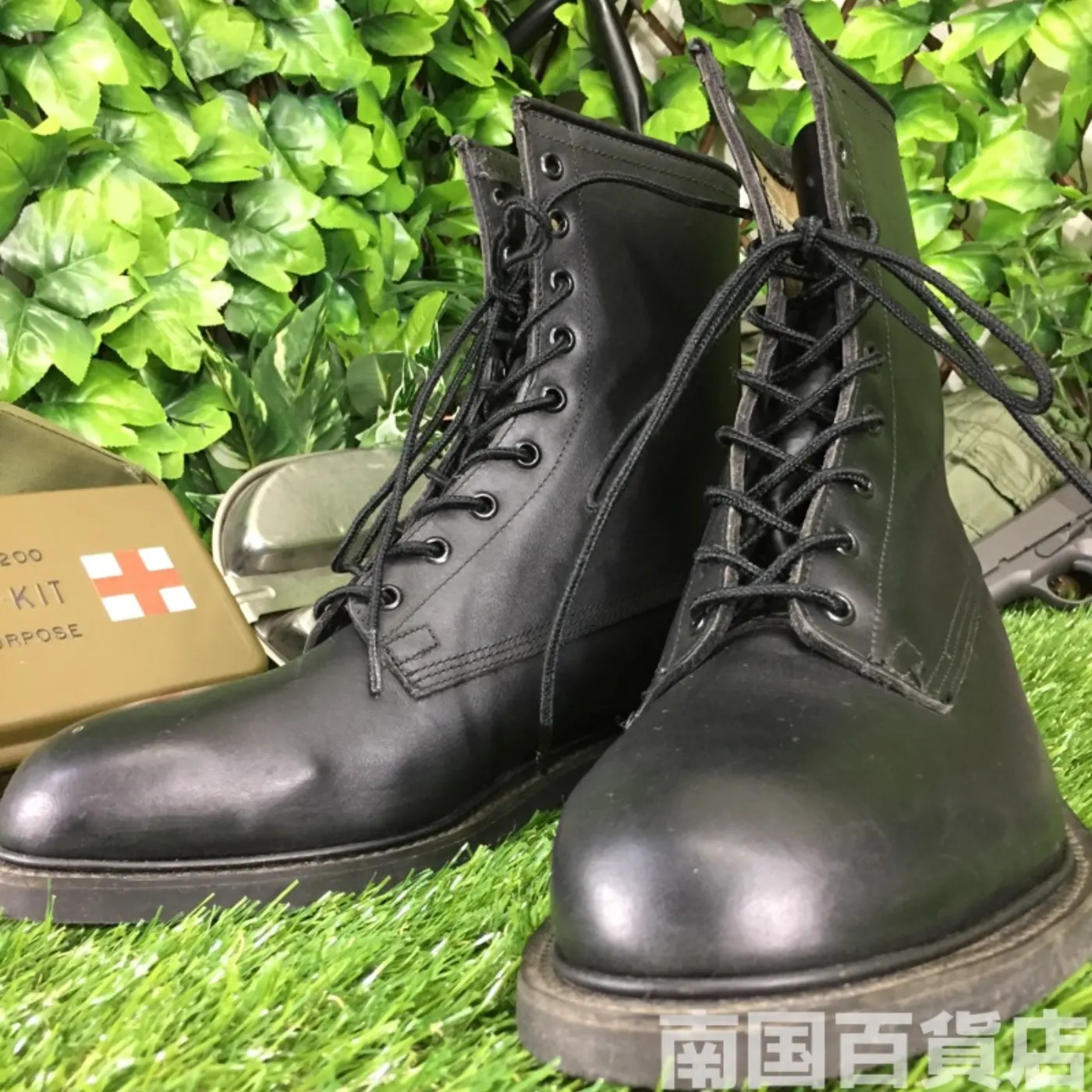 オールレザー コンバットブーツ 7 1/2（約25.5cm） 黒 新品 記録写真3