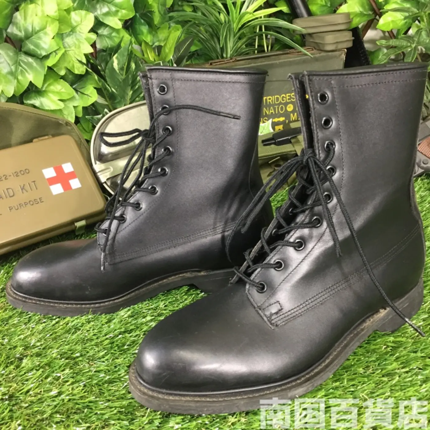 オールレザー コンバットブーツ 7 1/2（約25.5cm） 黒 新品 記録写真2