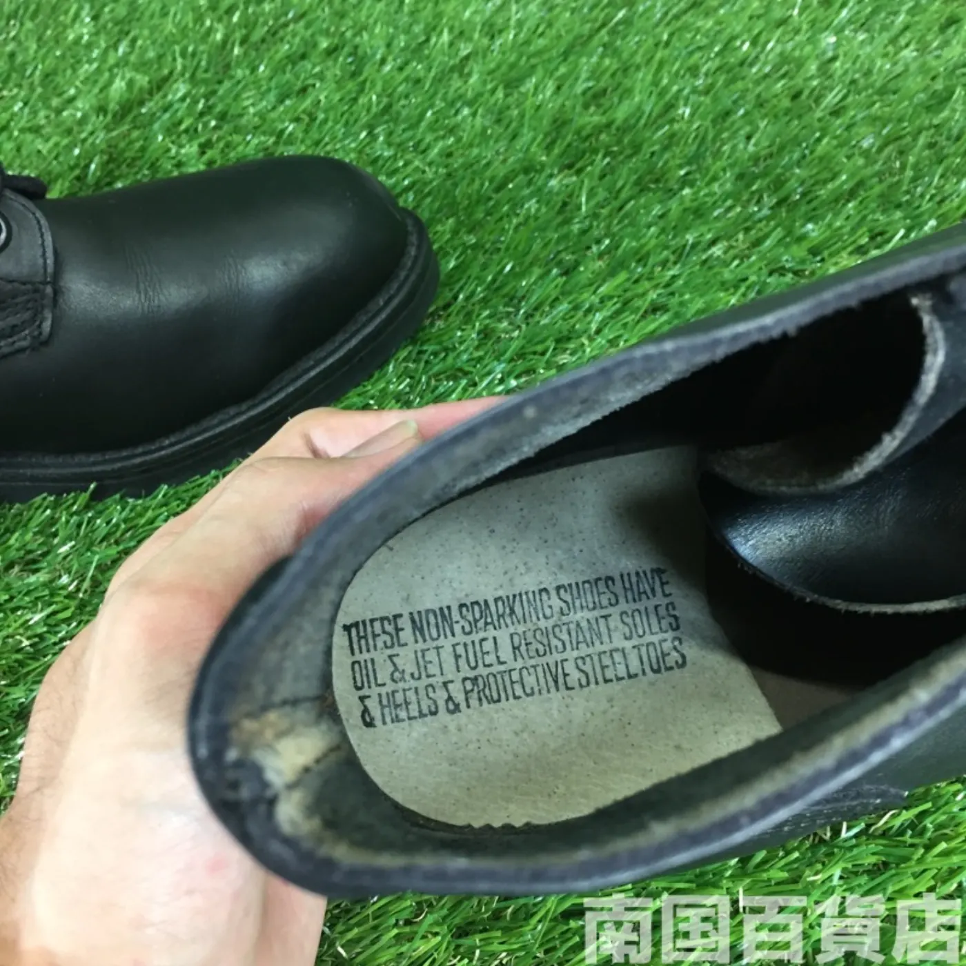 オールレザー コンバットブーツ 8W(約26cm)黒 中古良品 記録写真8