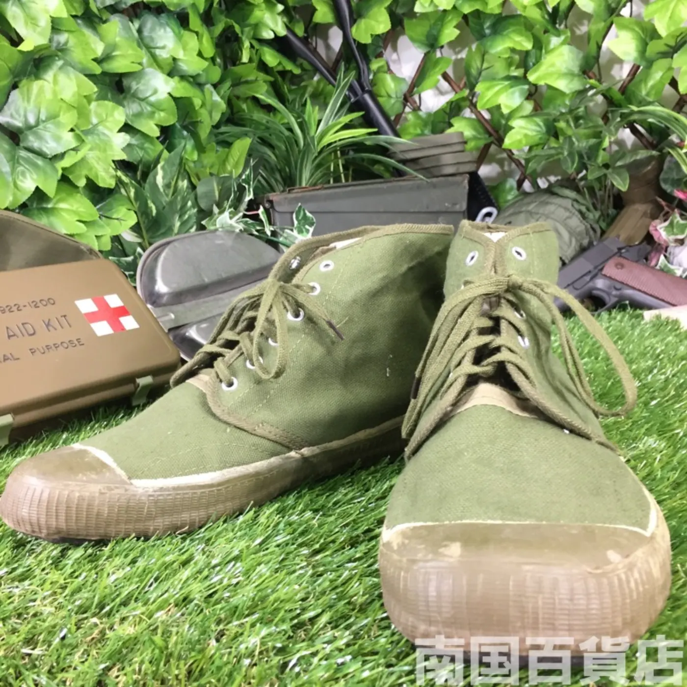 コンバットブーツ 25.5cm 高さ14cm OD 中古良品 記録写真2