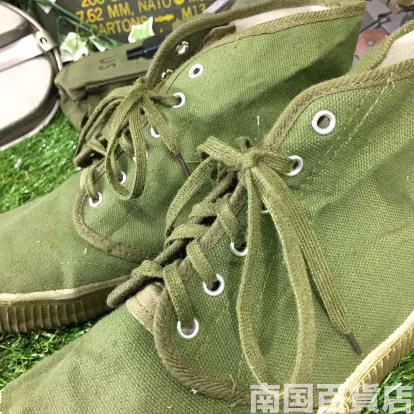 コンバットブーツ 25.5cm 高さ14cm OD 中古良品 記録写真7