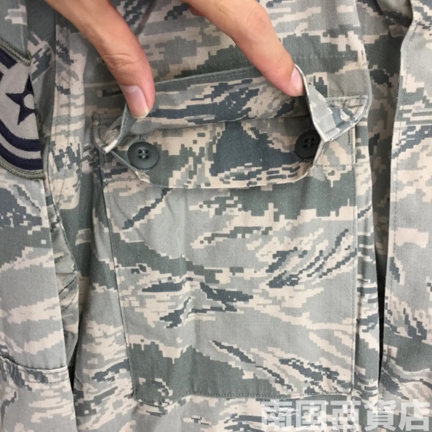 ABU タイガーパターン ジャケット パッチ付き サイズ不明 中古良品 記録写真8