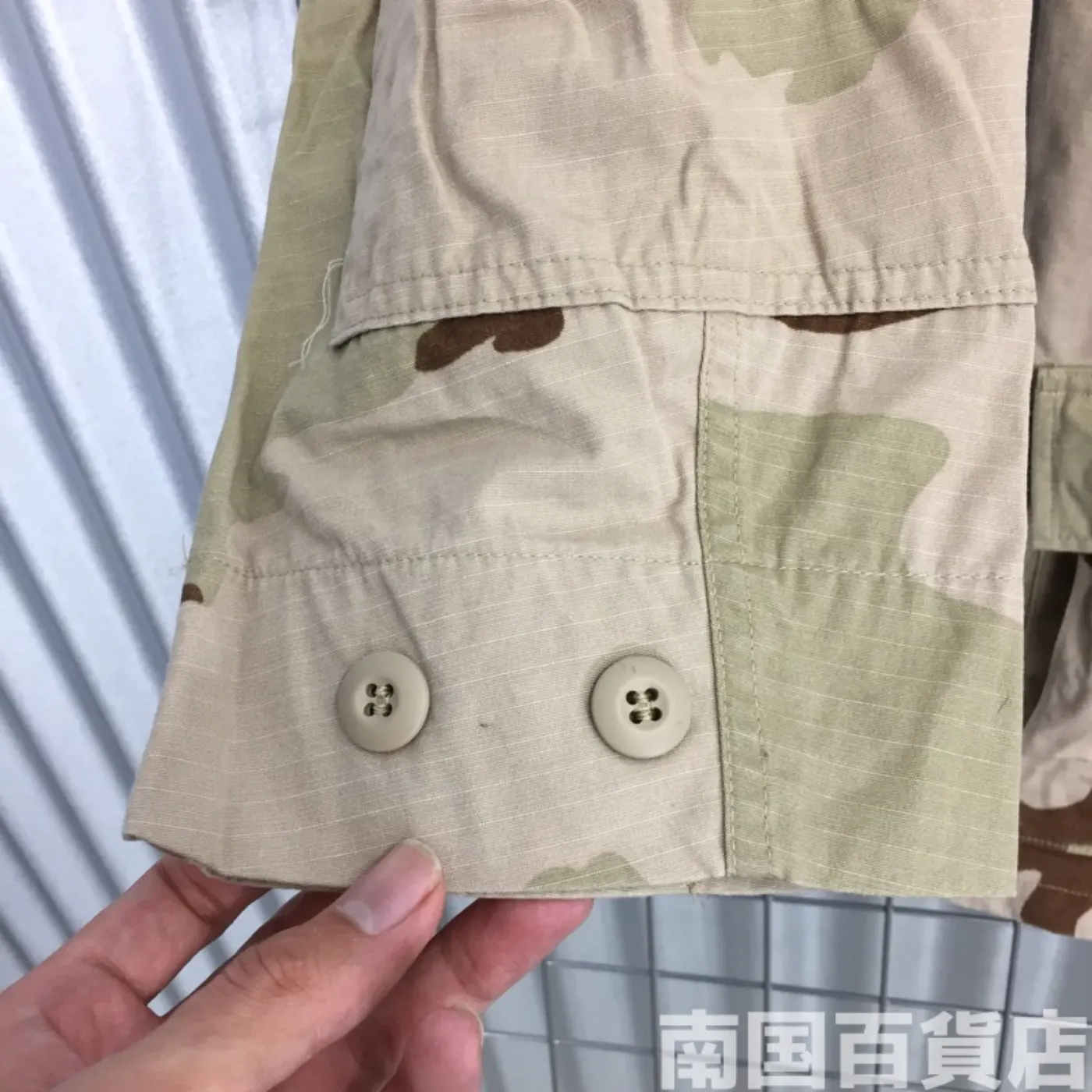 3C 迷彩 ジャケット S-XS 中古良品 パッチ付き リップストップ 記録写真11