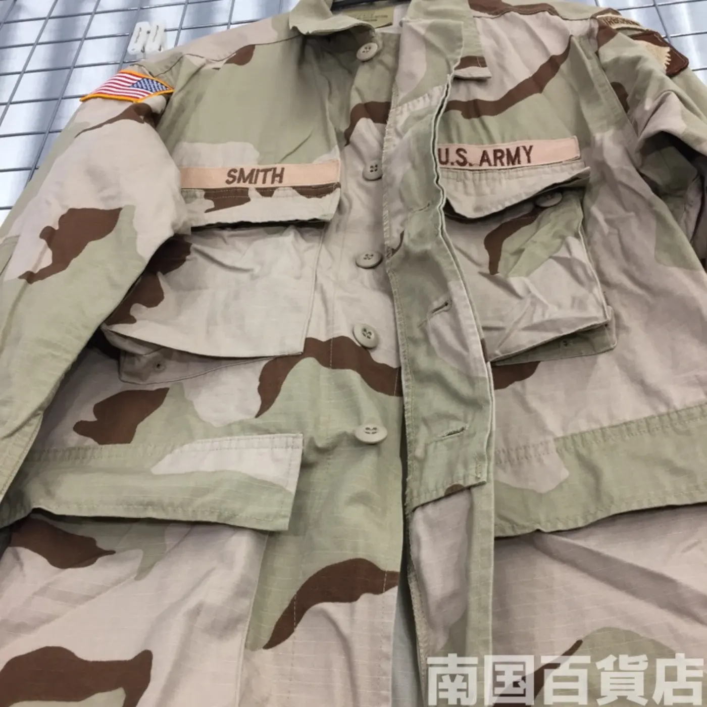 3C 迷彩 ジャケット S-XS 中古良品 パッチ付き リップストップ 記録写真7