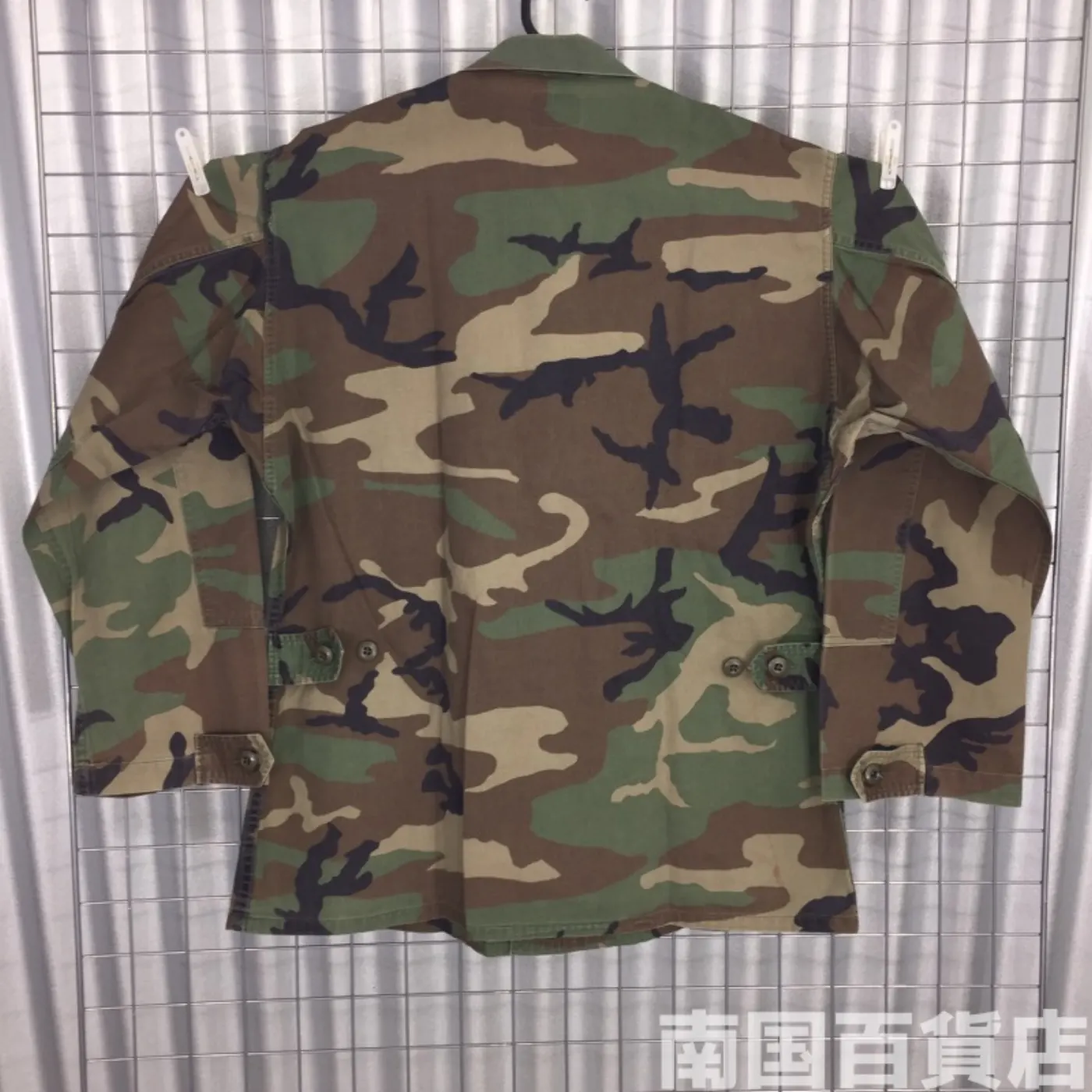 ウッドランド カモフラージュ 迷彩 ジャケット パッチ付き M-R 中古良品 記録写真2