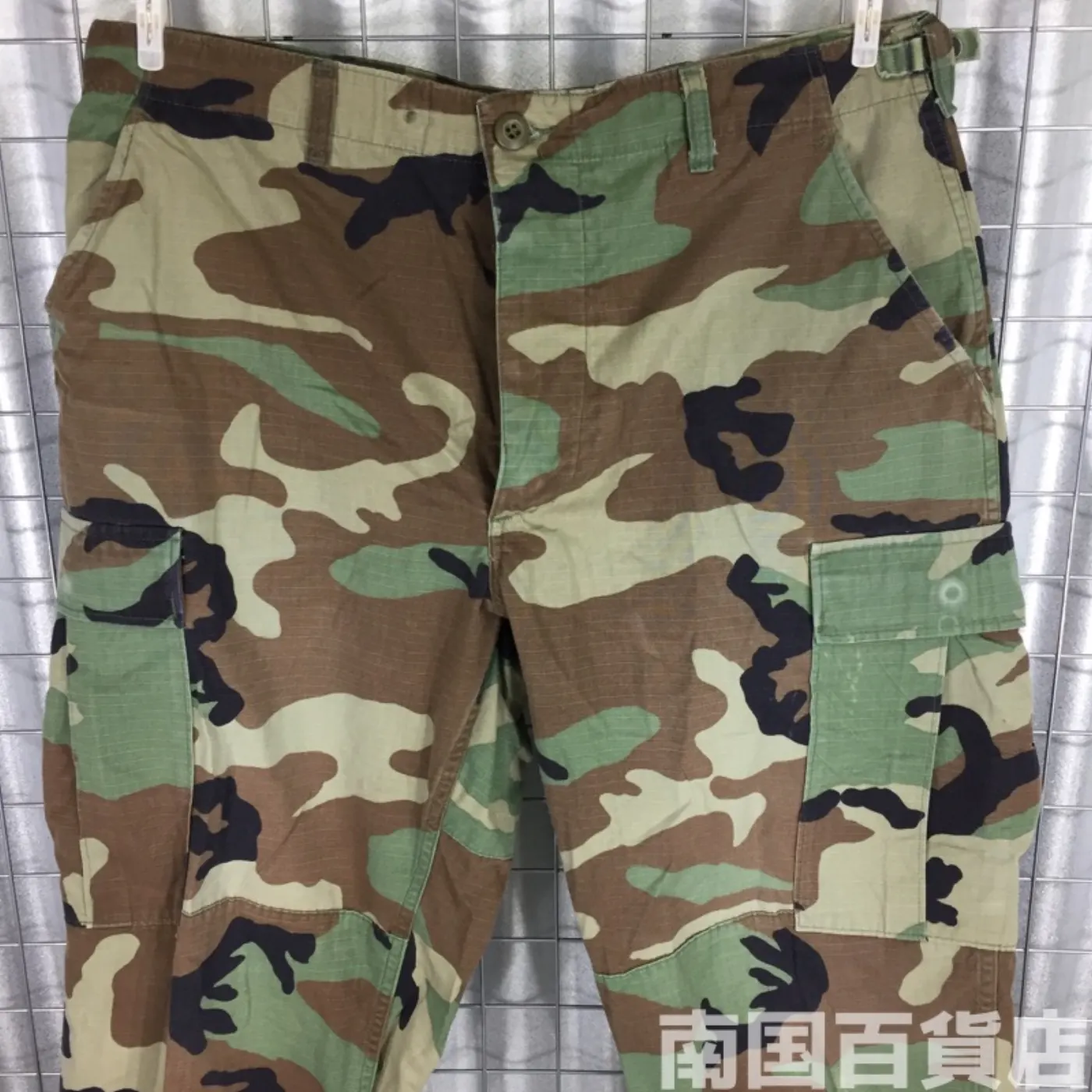 ウッドランド カモフラージュ 迷彩 パンツ M-R 中古品 記録写真5