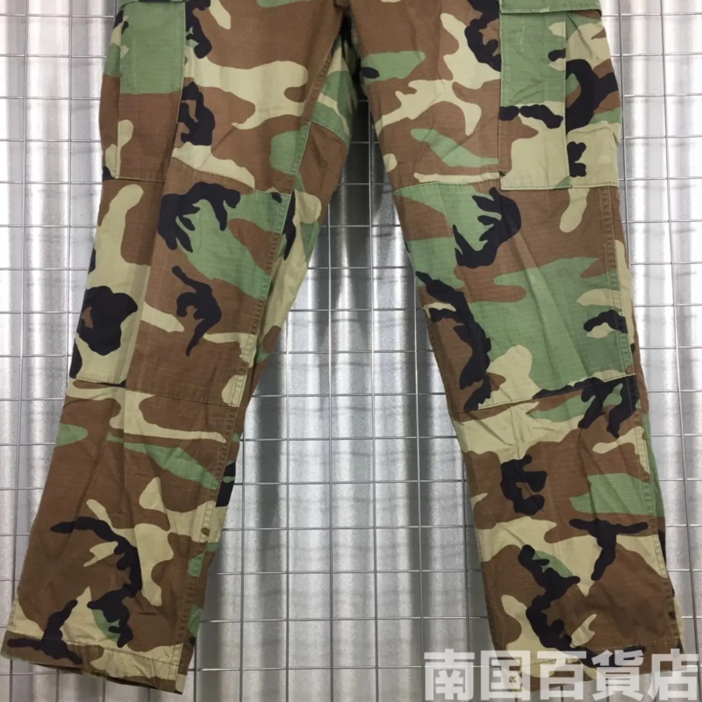 ウッドランド カモフラージュ 迷彩 パンツ M-R 中古品 記録写真8