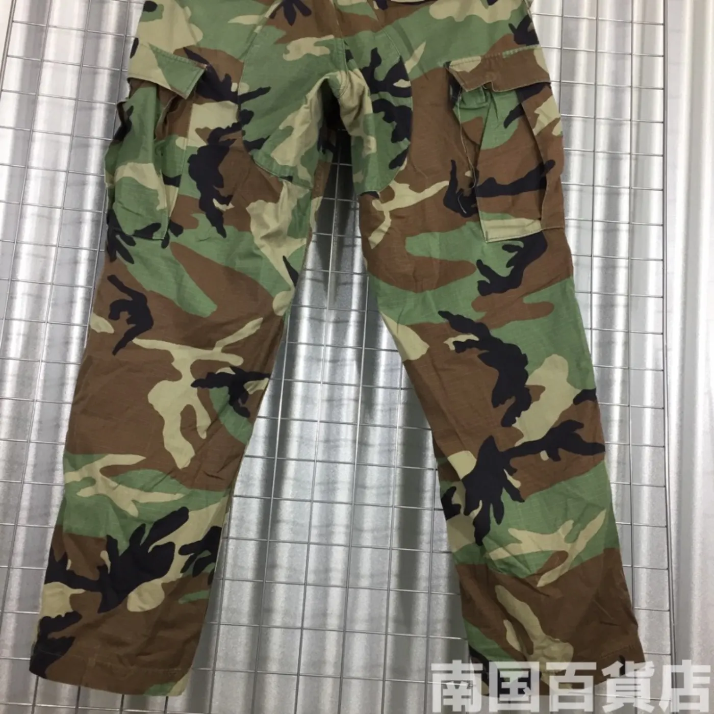 ウッドランド カモフラージュ 迷彩 パンツ M-R 中古品 記録写真9