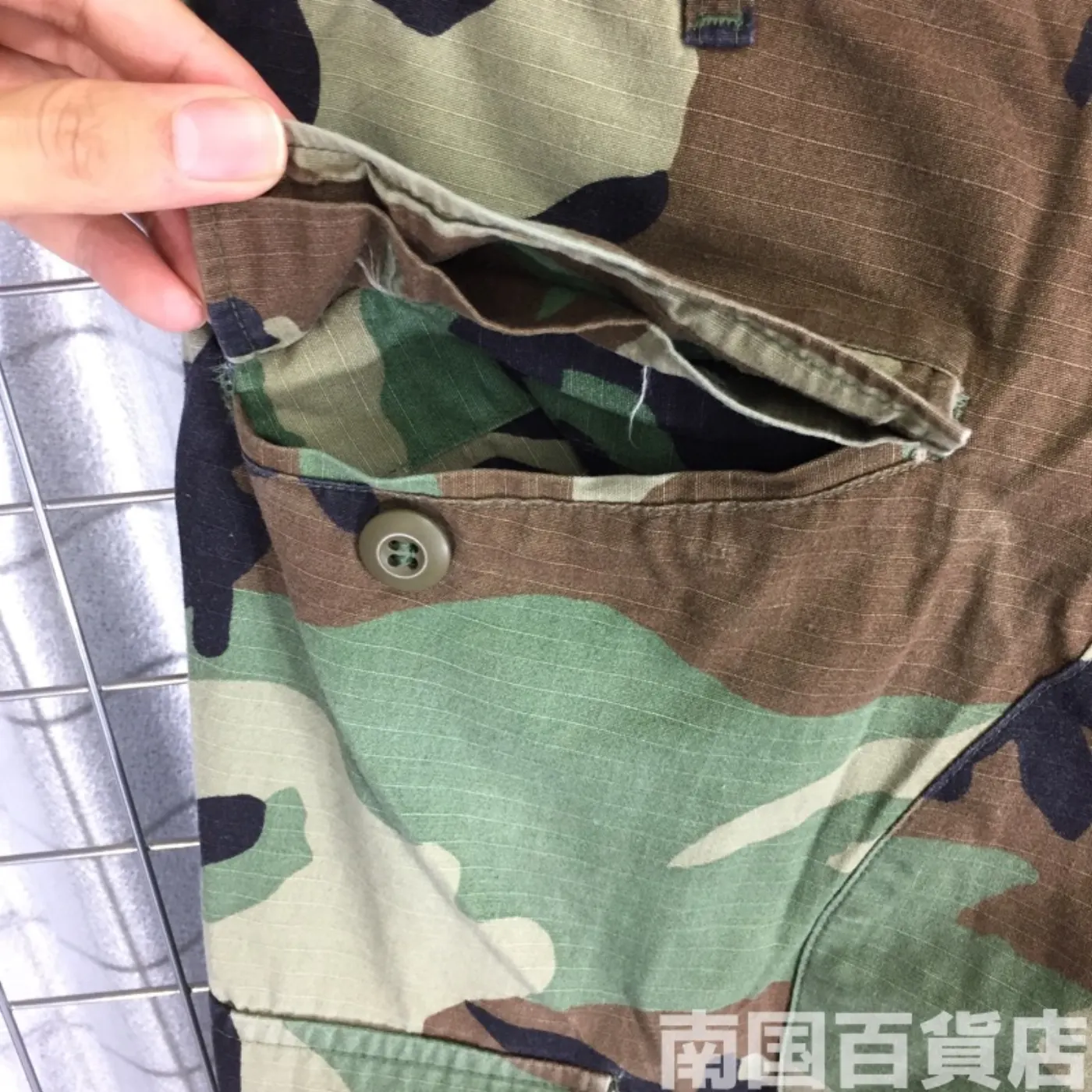 ウッドランド カモフラージュ 迷彩 パンツ M-R 中古品 記録写真10