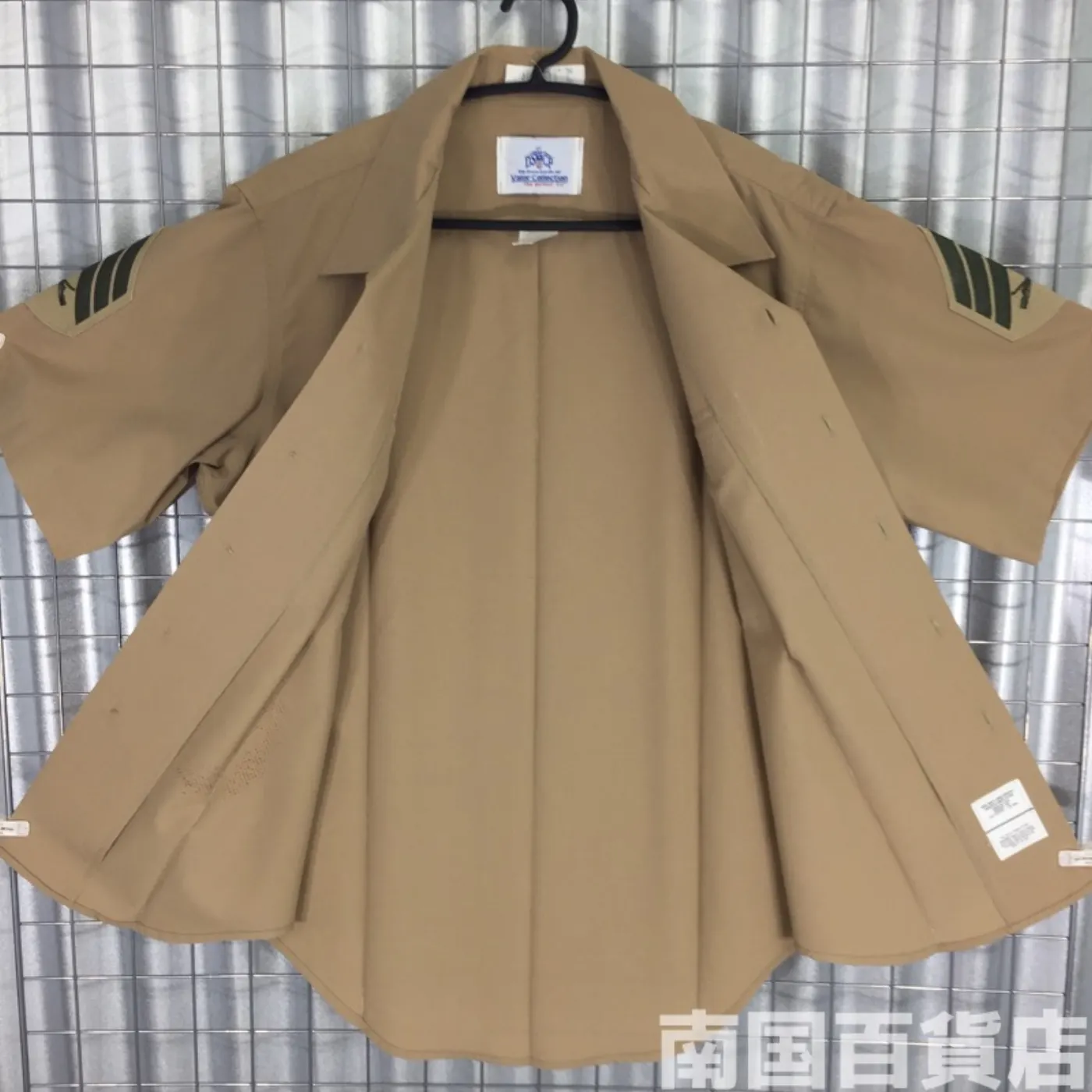 USMC カーキードレスシャツ （半袖）16 中古良品 記録写真6