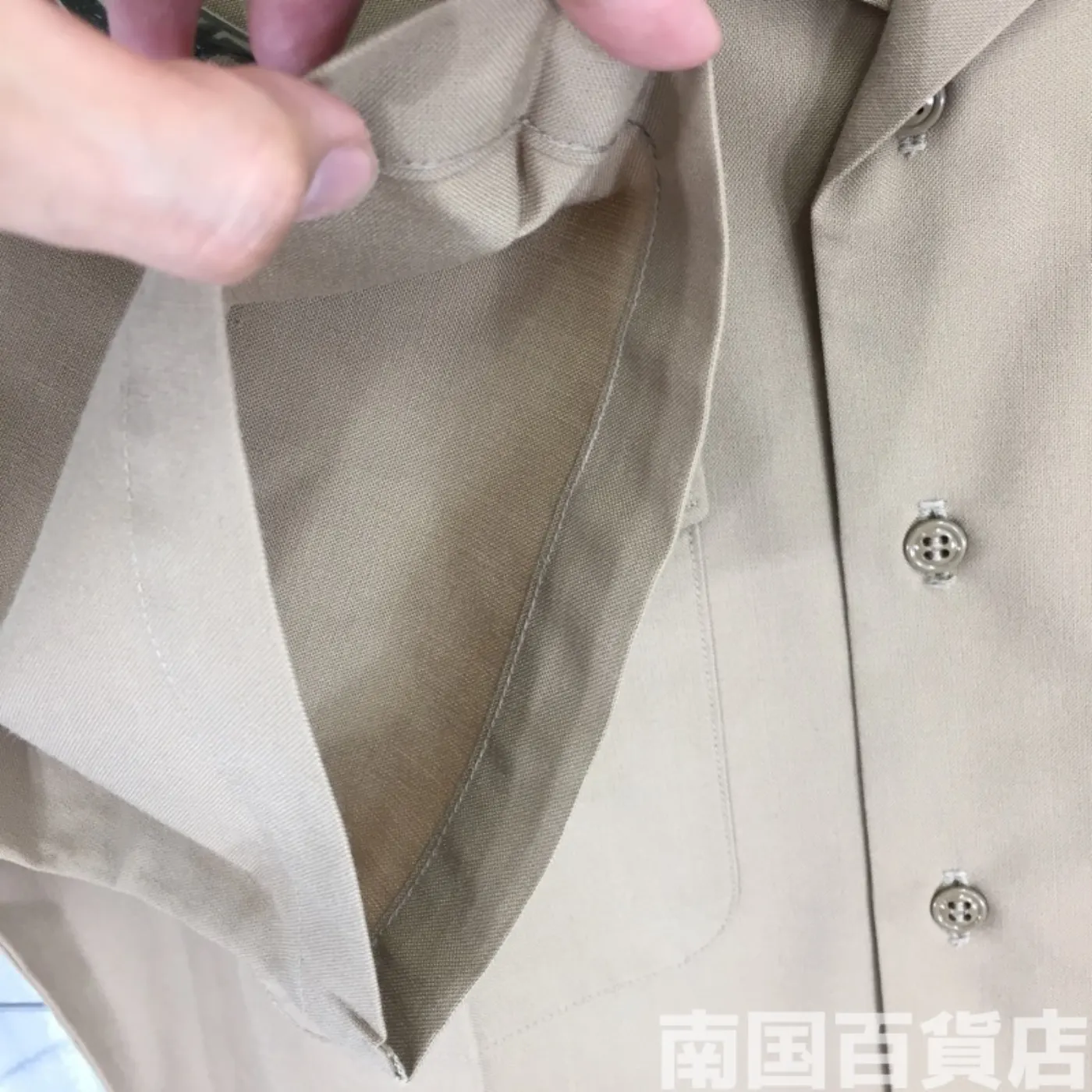 USMC カーキードレスシャツ (半袖) 15 中古良品 記録写真8
