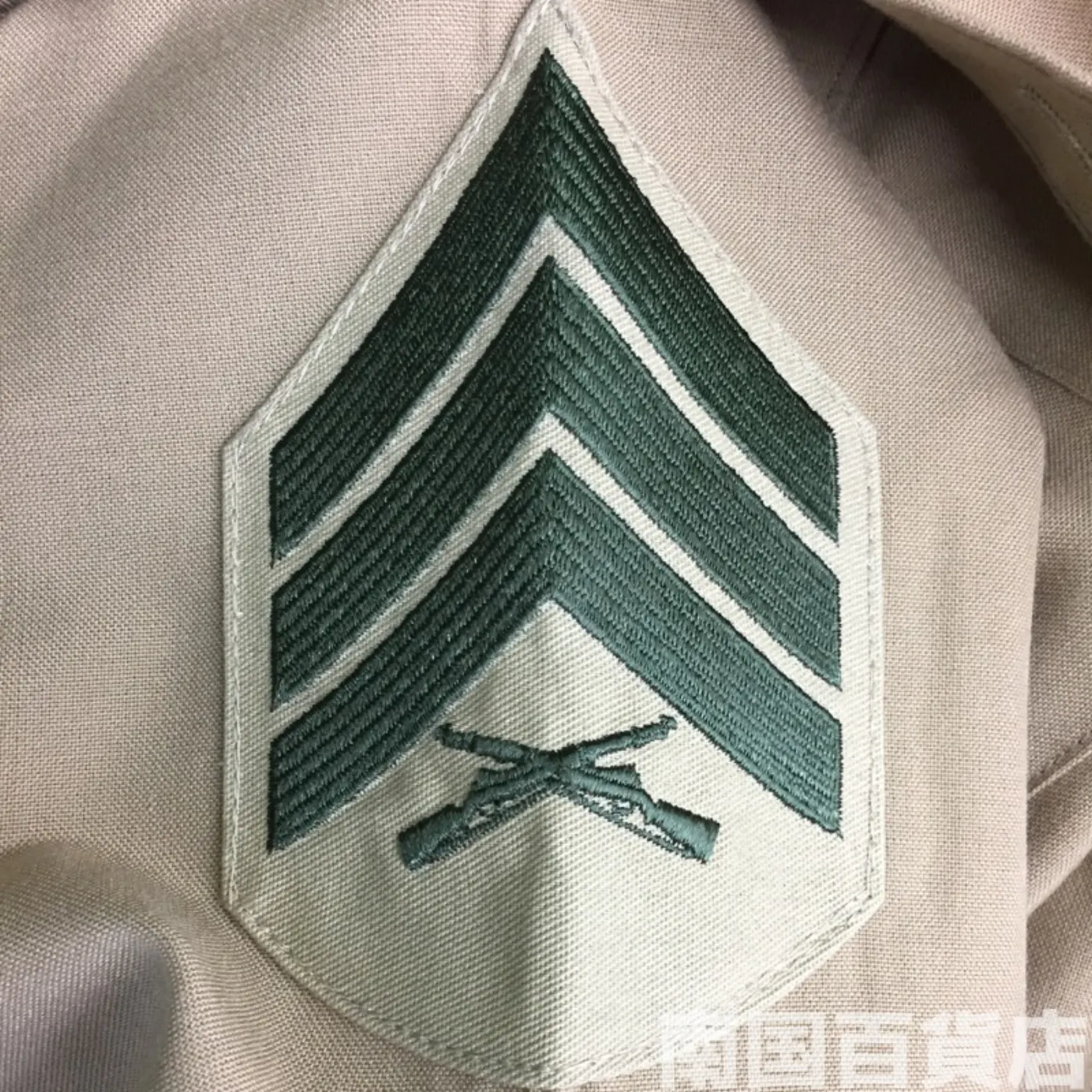 USMC カーキードレスシャツ (長袖) 15 1/2 - 35 中古良品 記録写真7