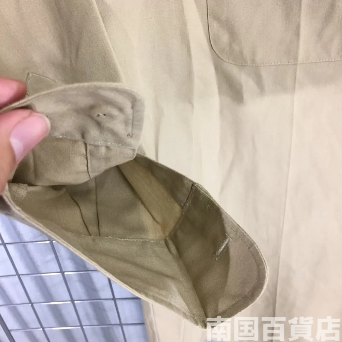 USMC カーキードレスシャツ (半袖) 15 1/2-32 中古良品 記録写真11