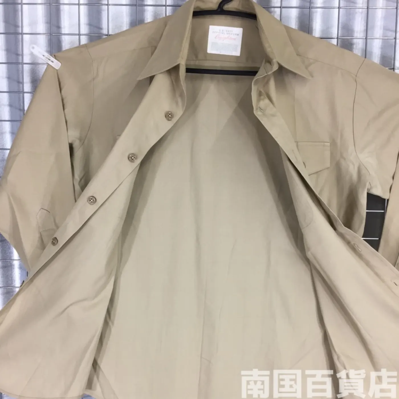 USMC カーキードレスシャツ (半袖) 15 1/2-32 中古良品 記録写真6