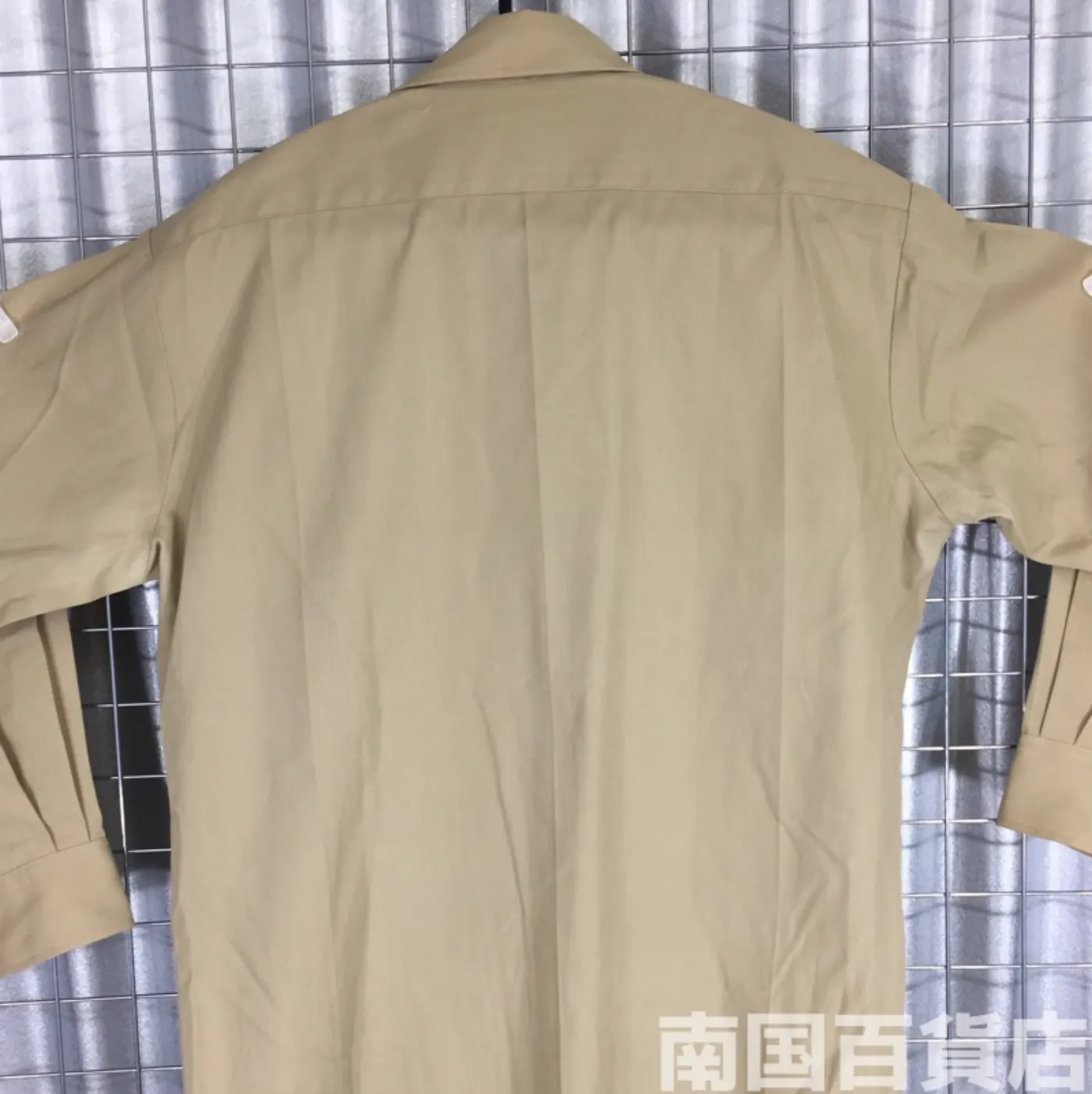 USMC カーキードレスシャツ (半袖) 15 1/2-32 中古良品 記録写真2