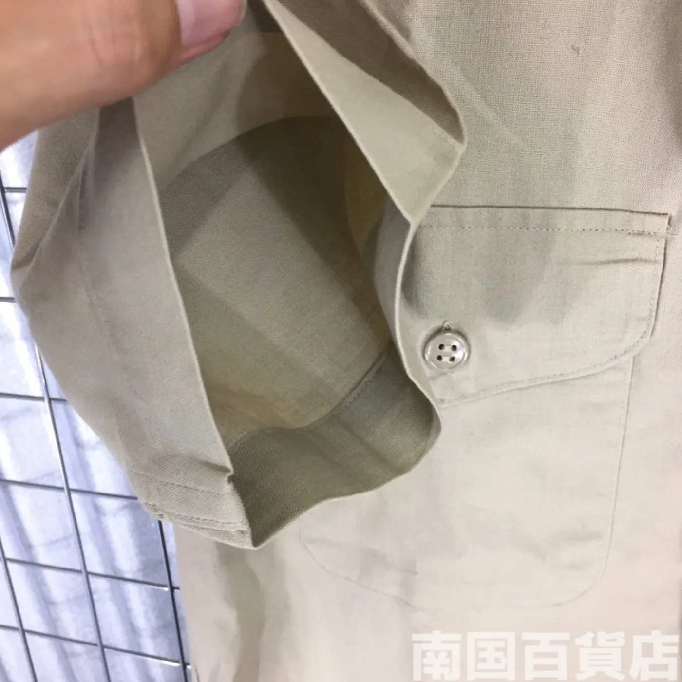 USMC カーキードレスシャツ (半袖) サイズ不明 中古良品 記録写真6