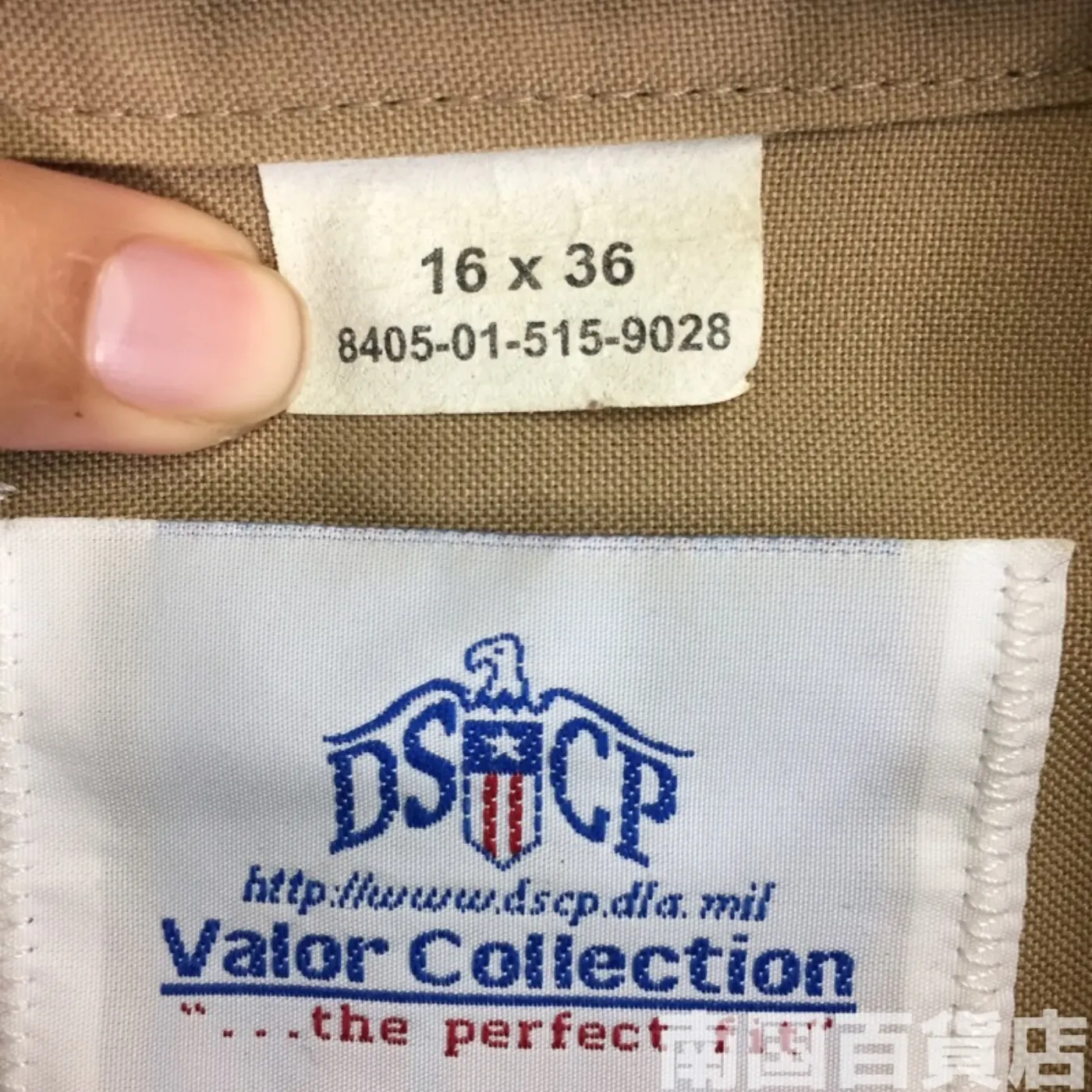 USMC カーキードレスシャツ (長袖) 16-36 中古良品 記録写真4