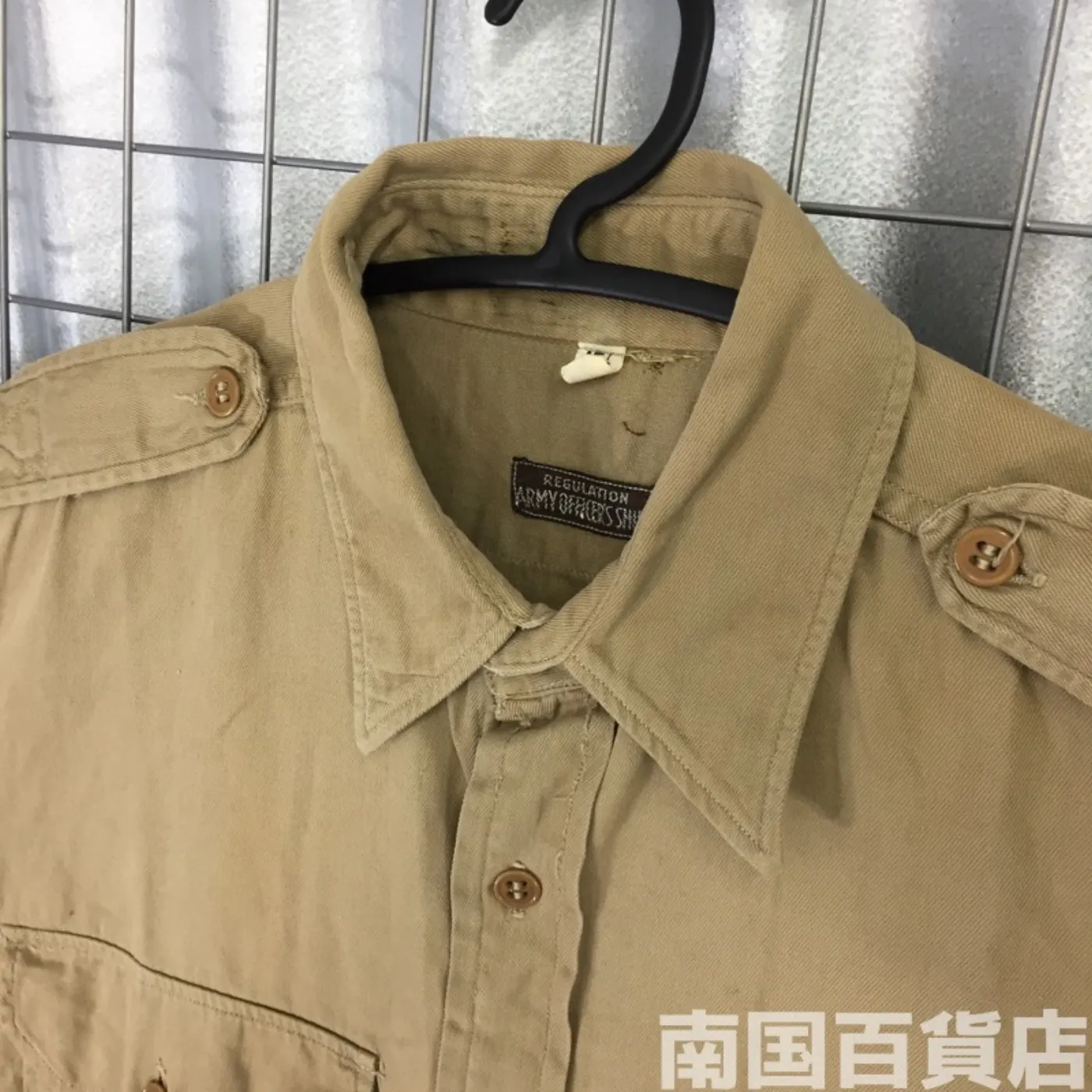 USMC カーキードレスシャツ (長袖) 15 1/2 - 34 中古良品 記録写真7