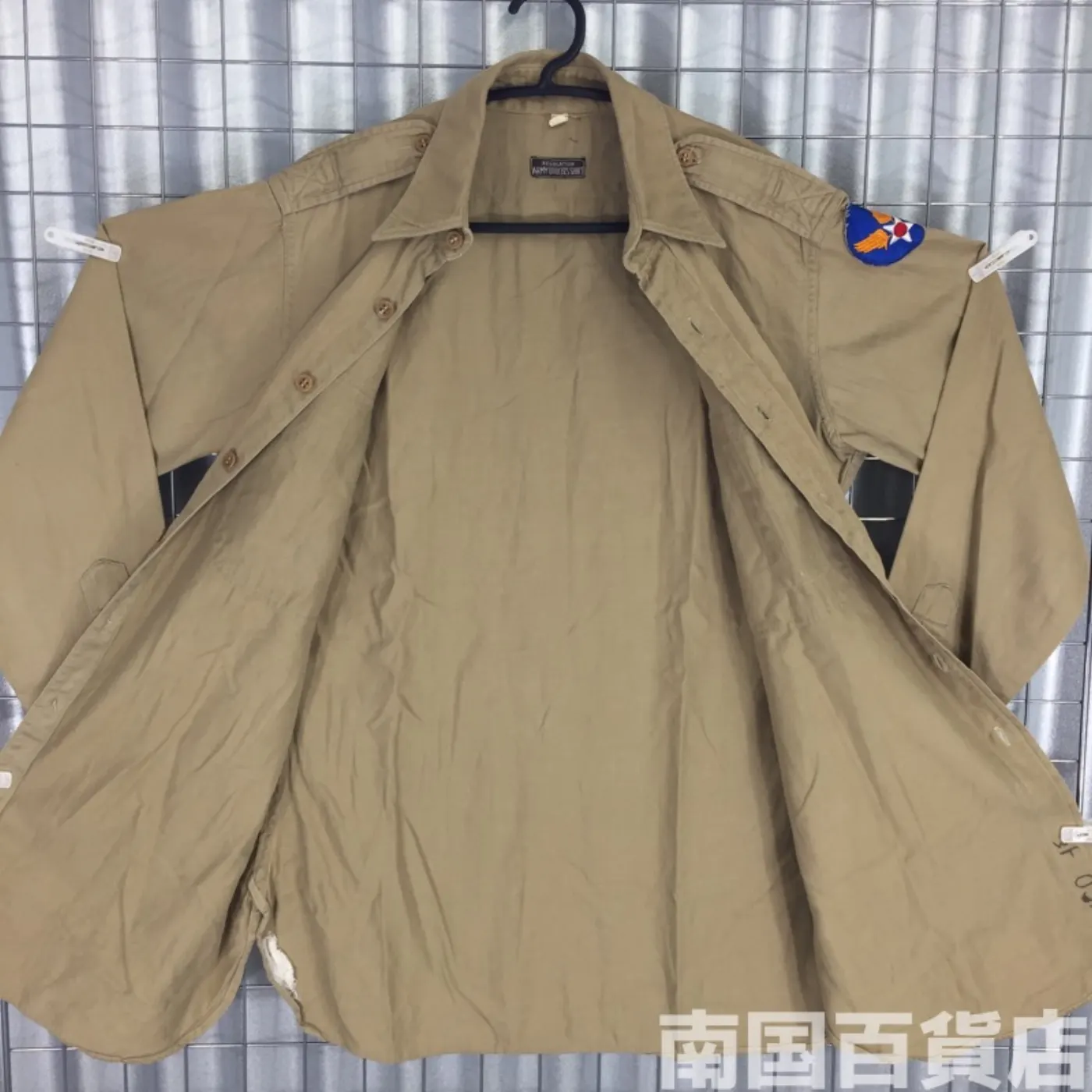 USMC カーキードレスシャツ (長袖) 15 1/2 - 34 中古良品 記録写真5