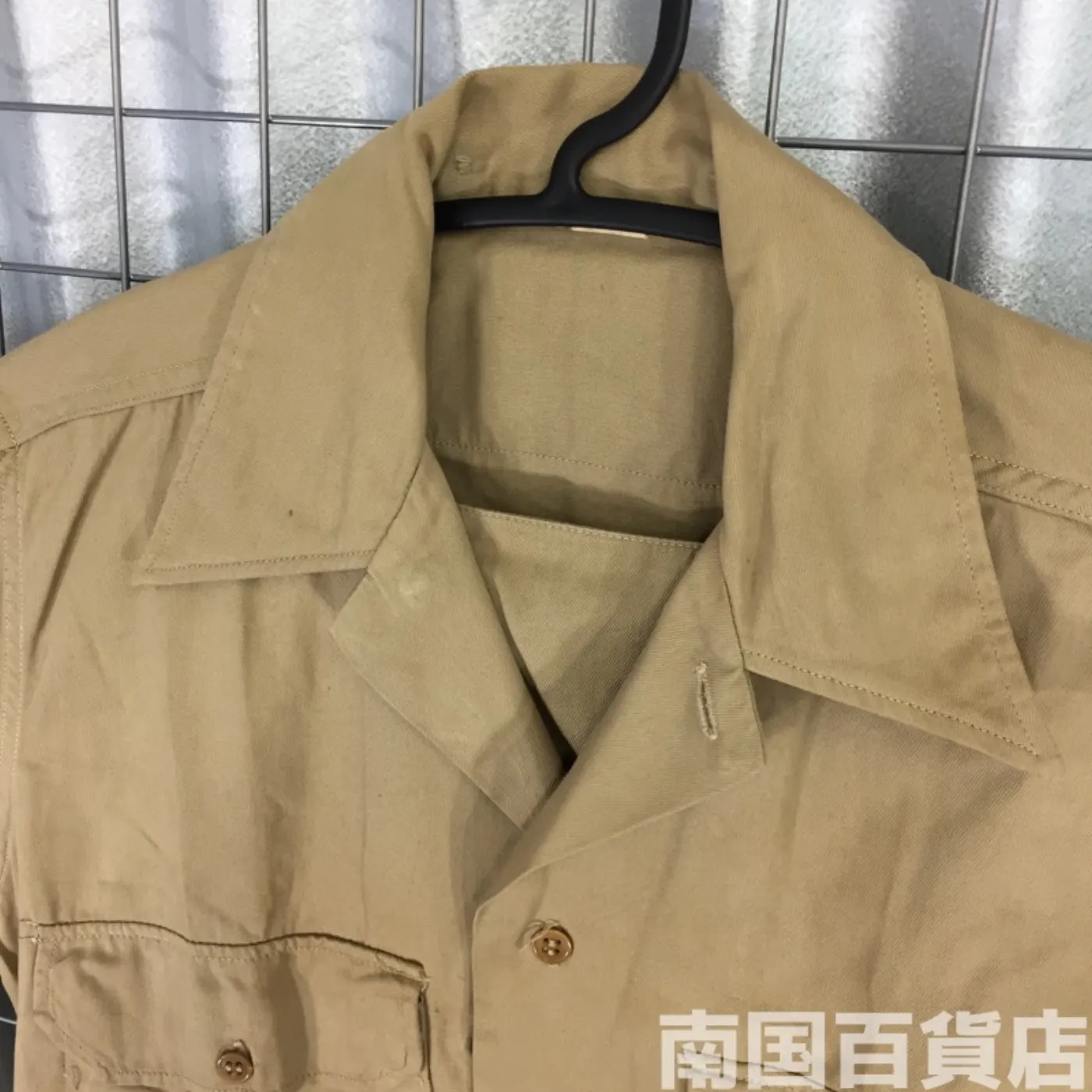 USMC カーキードレスシャツ (長袖) 14 1/2-33 中古良品 記録写真4