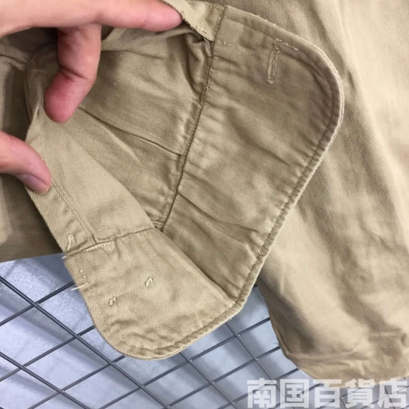 USMC カーキードレスシャツ (長袖) 15-33 中古良品 記録写真10