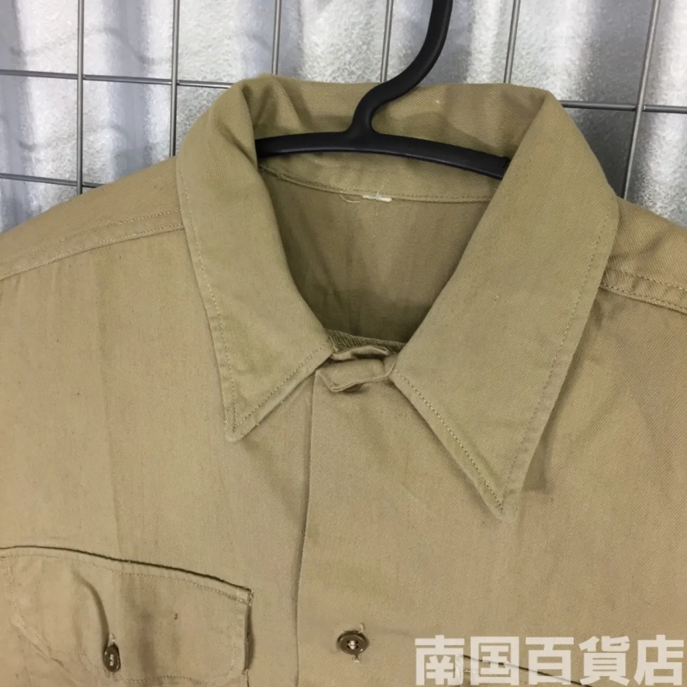 USMC カーキードレスシャツ (長袖) サイズ不明 中古良品 記録写真3