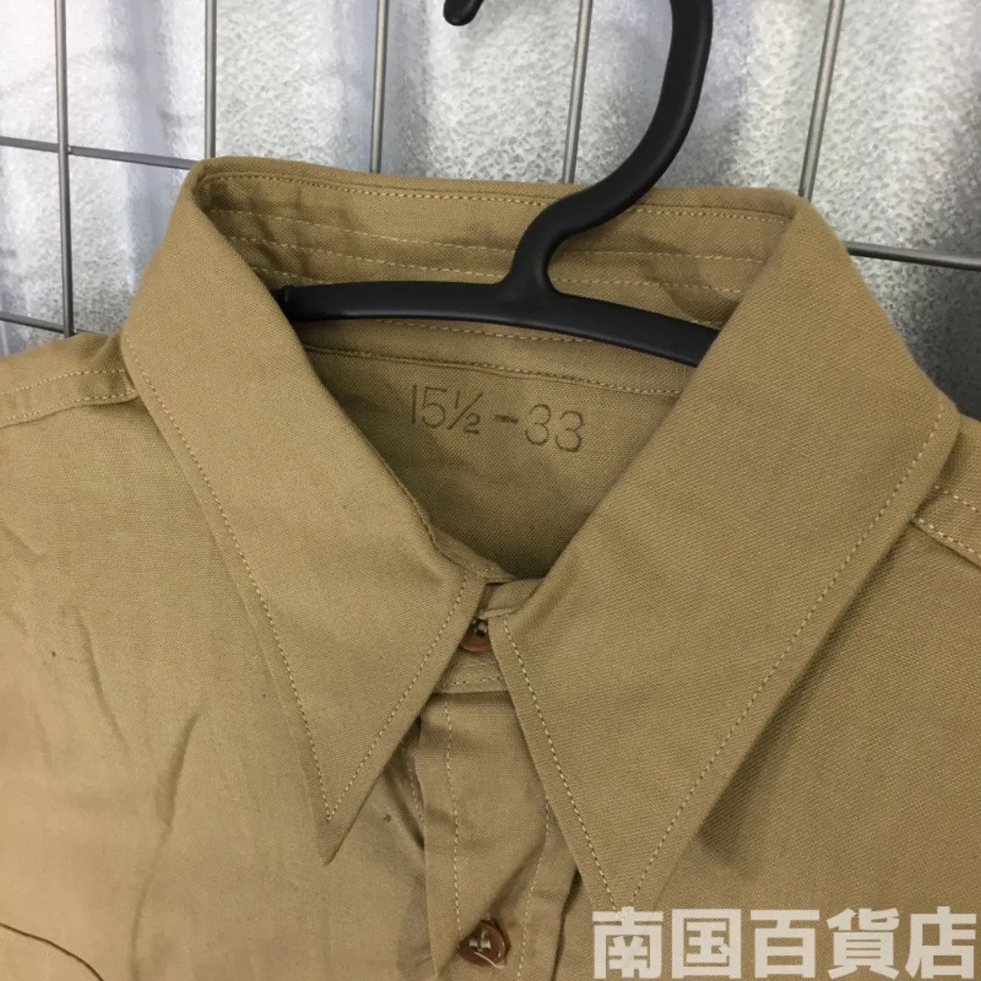 USMC カーキードレスシャツ （長袖） 15 1/2-33 中古良品 記録写真4