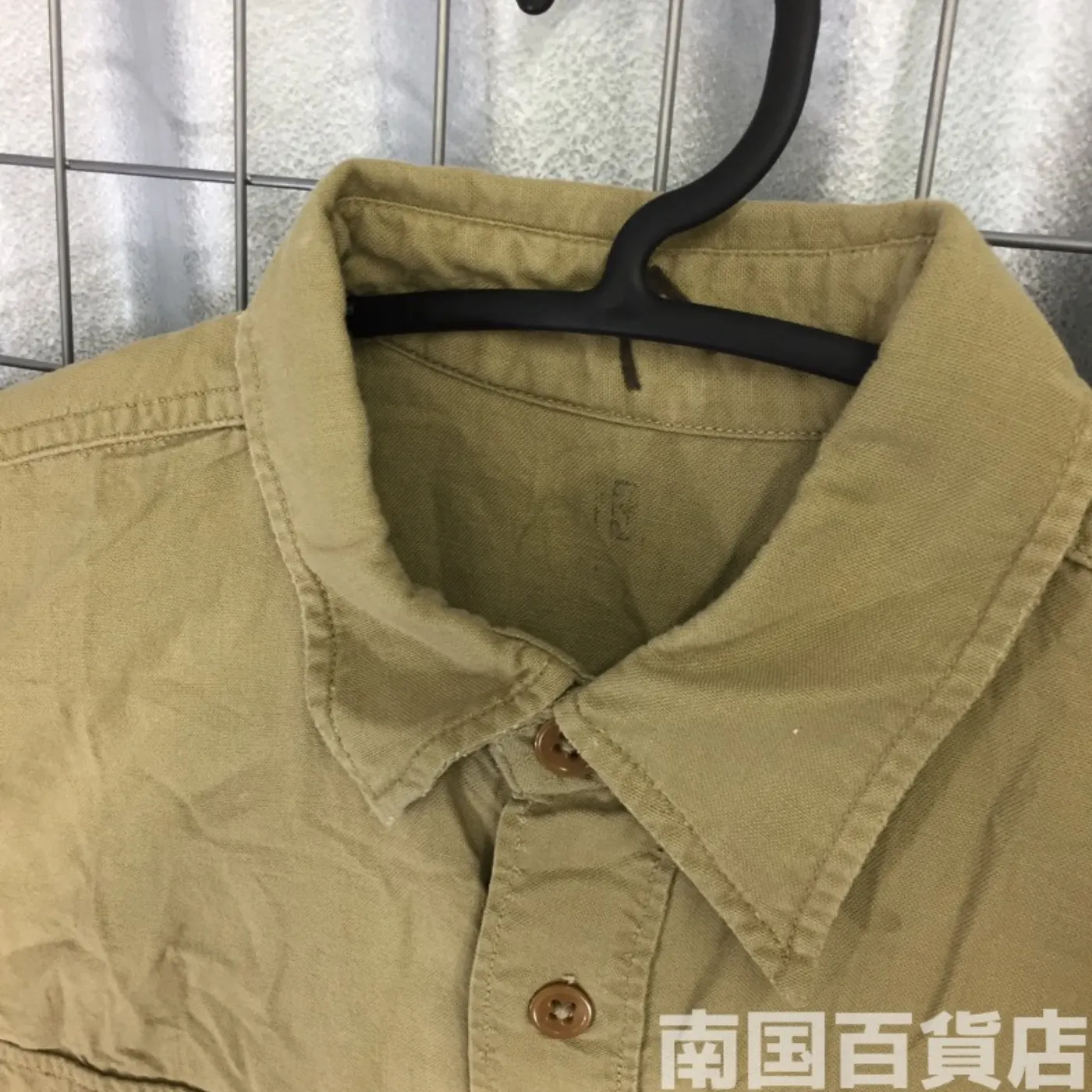 USMC カーキードレスシャツ (長袖) サイズ不明 中古良品 記録写真4