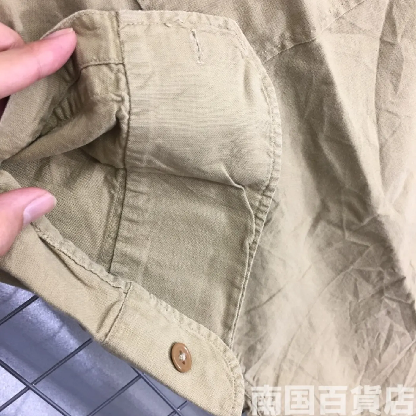 USMC カーキードレスシャツ (長袖) サイズ不明 中古良品 記録写真7