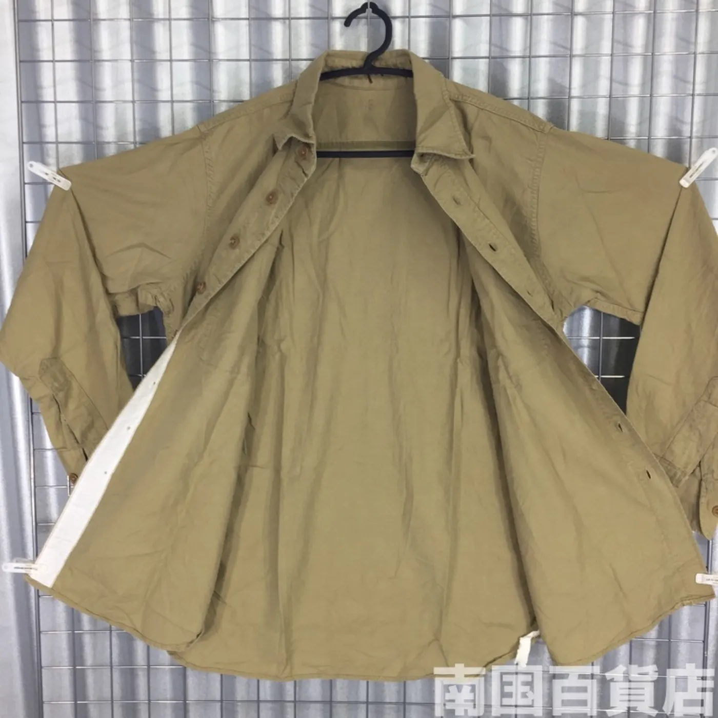USMC カーキードレスシャツ (長袖) サイズ不明 中古良品 記録写真5