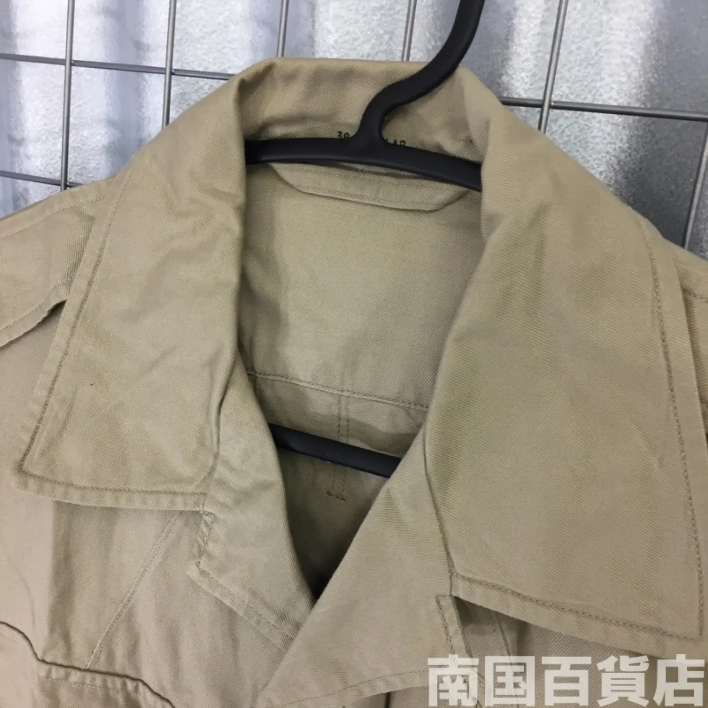 JACKET MANS COTTON TAN TROPICAL 38R 中古良品 記録写真4