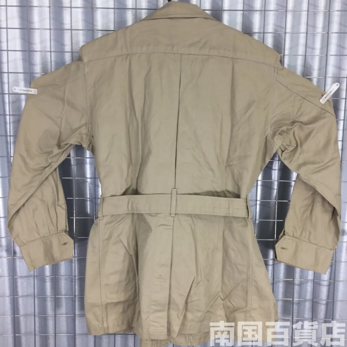 JACKET MANS COTTON TAN TROPICAL 38R 中古良品 記録写真2