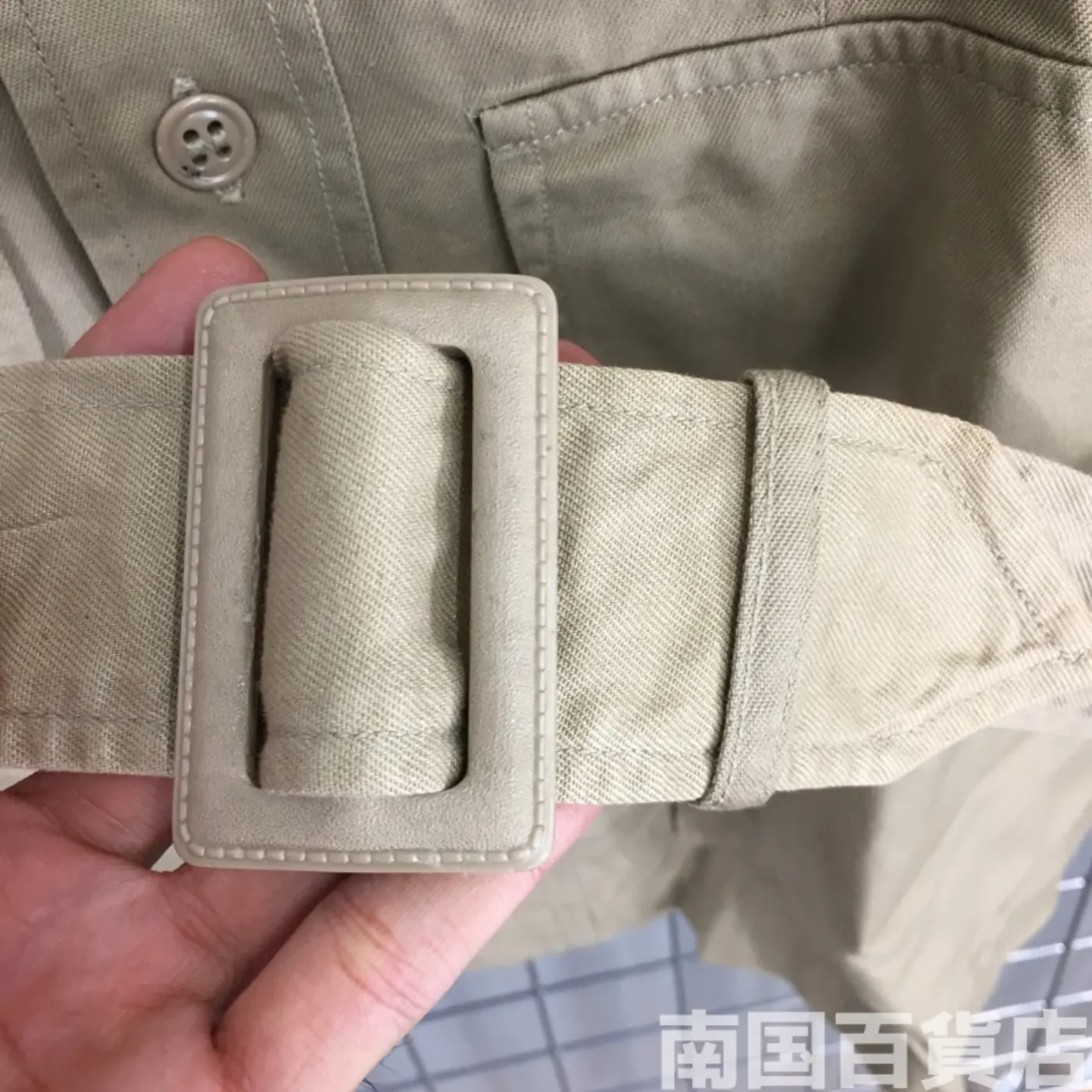JACKET MANS COTTON TAN TROPICAL 38R 中古良品 記録写真7