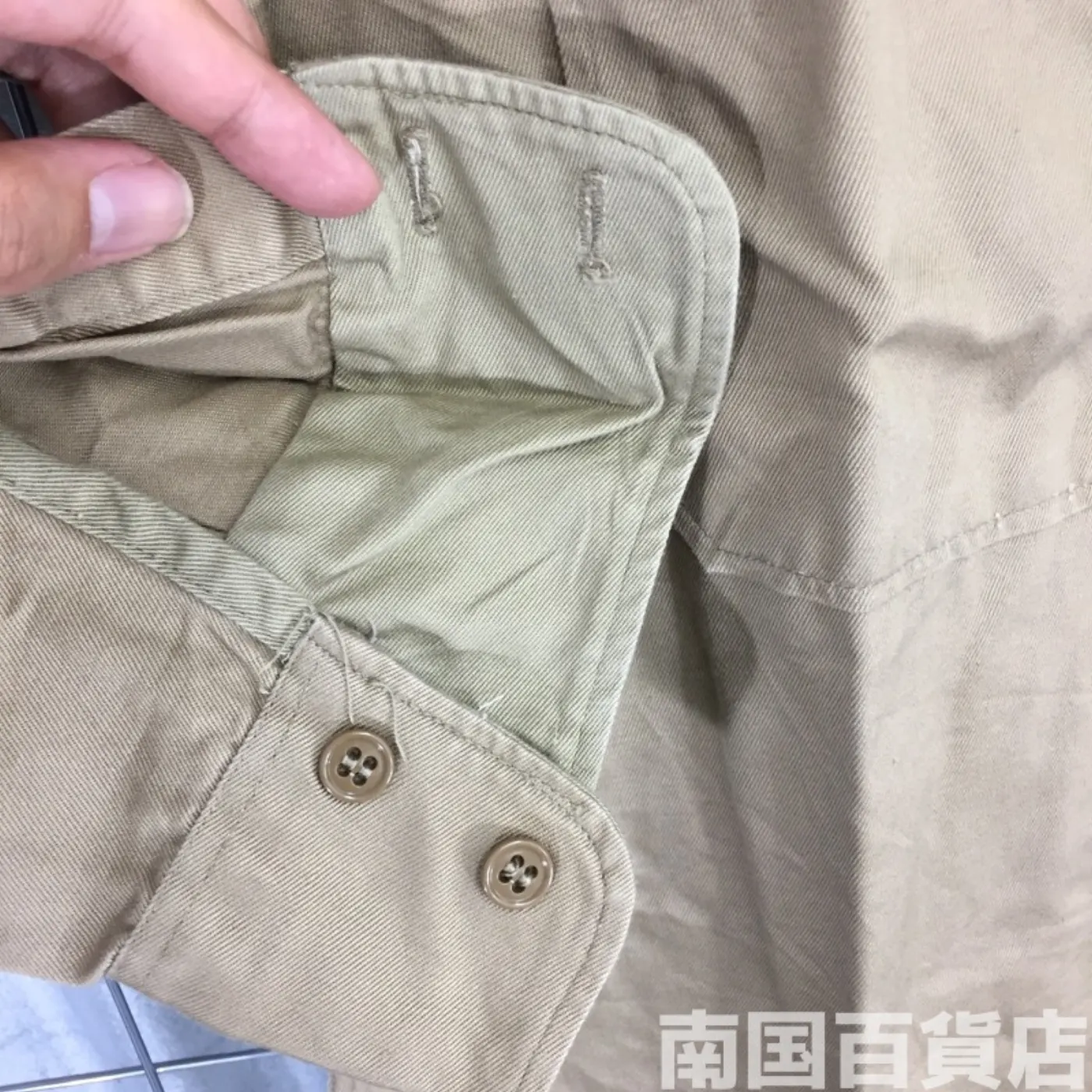 USMC カーキードレスシャツ （長袖） 15 1/2 - 32 中古品 記録写真8