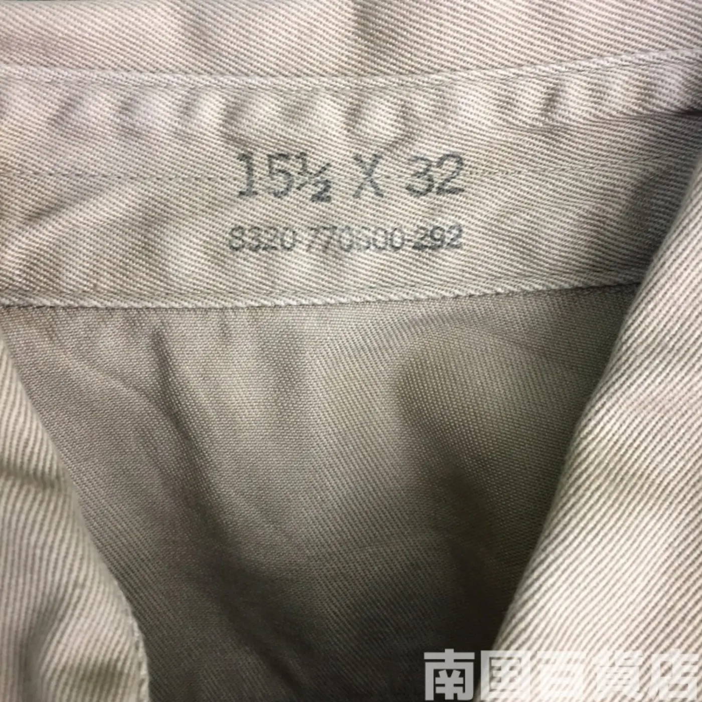 USMC カーキードレスシャツ （長袖） 15 1/2 - 32 中古品 記録写真4