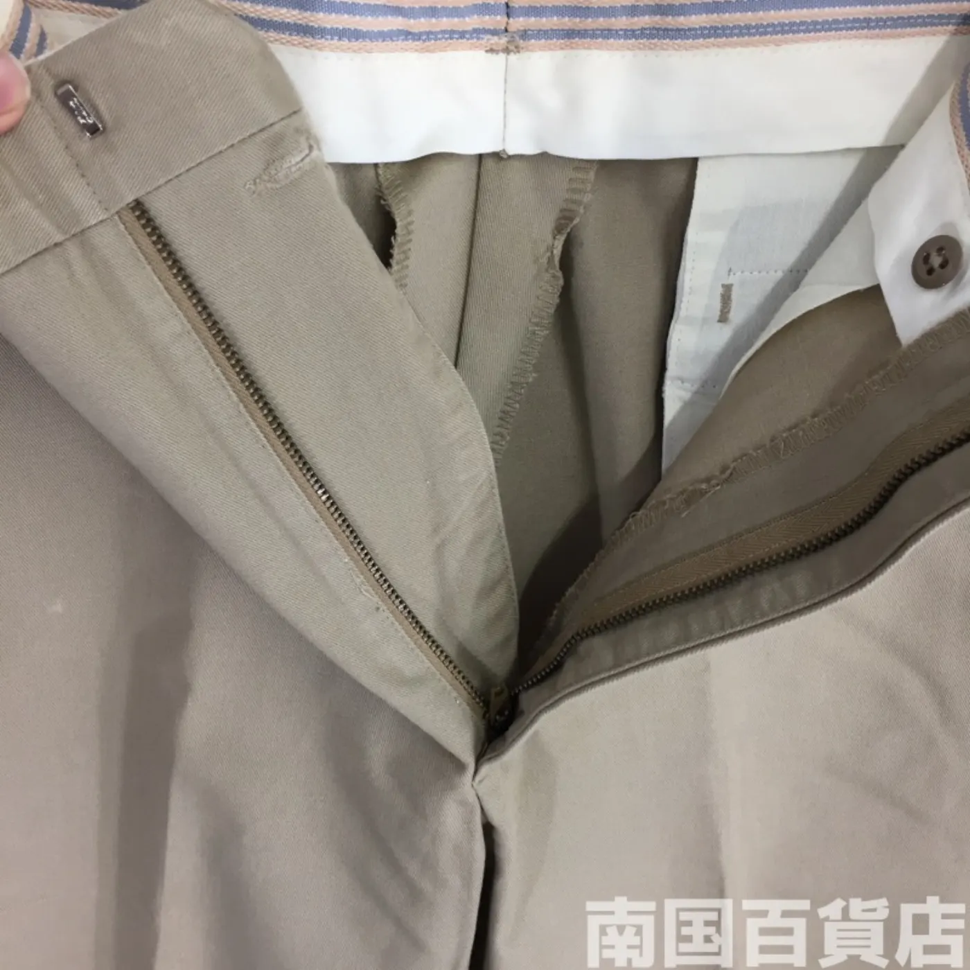 カーキードレスパンツ 32R 中古良品 記録写真5