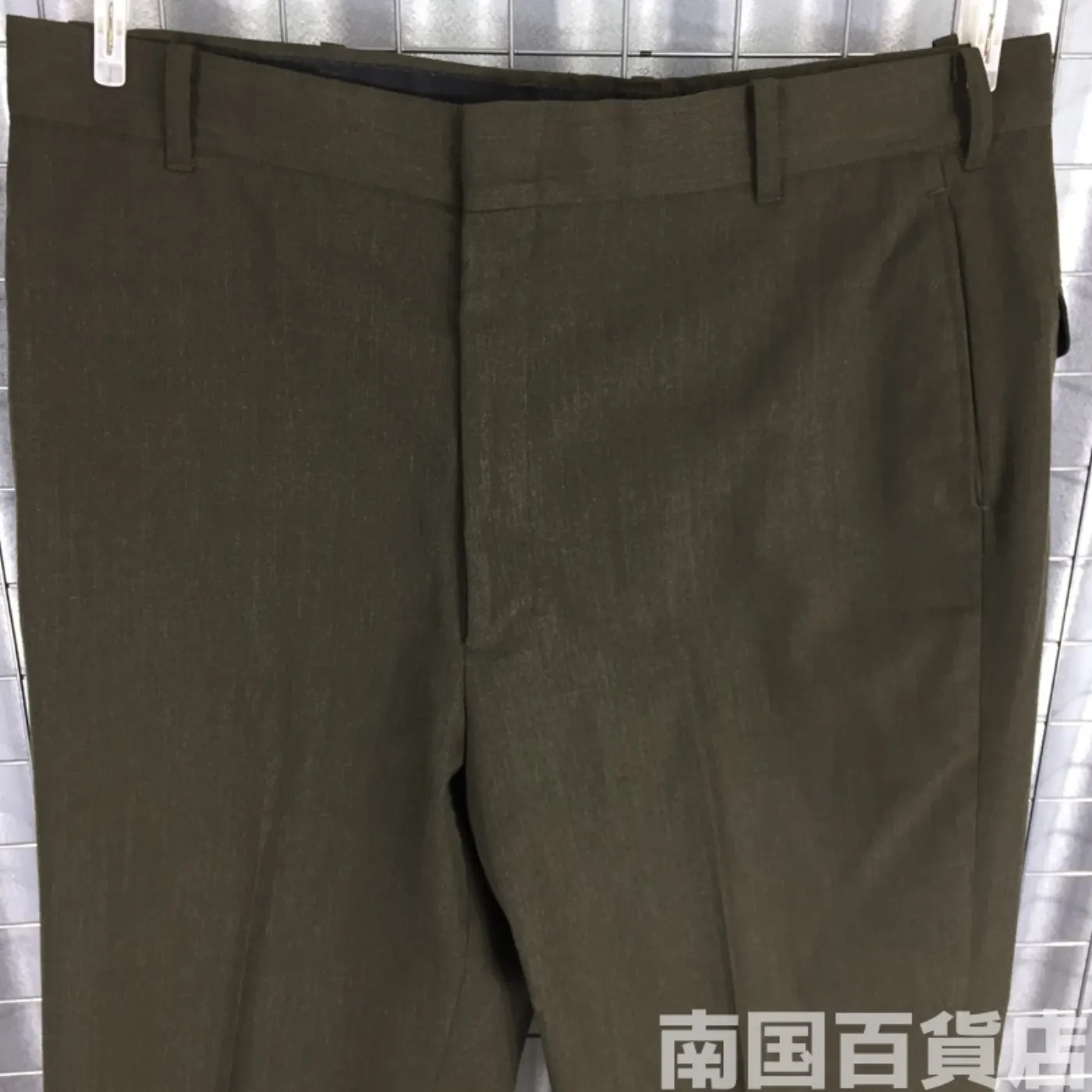 TROUSERS MEN’S POLY/WOOL MARINE CORPS GREEN SHADE 2212 35L 中古良品 記録写真4
